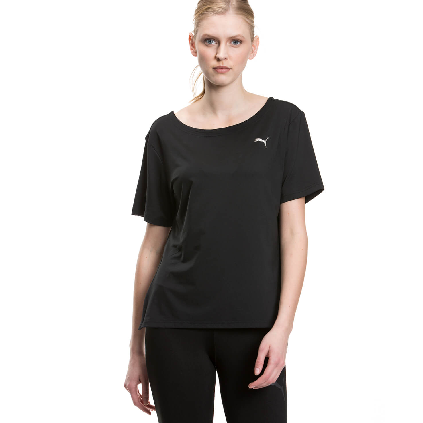 Puma Transition Kadın Siyah Tshirt