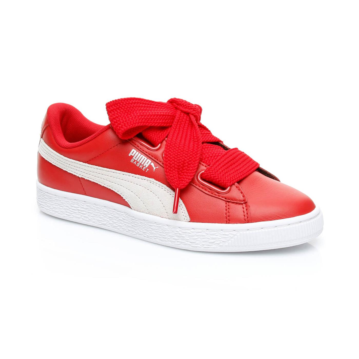 Puma Basket Heart Kadın Kırmızı Sneaker
