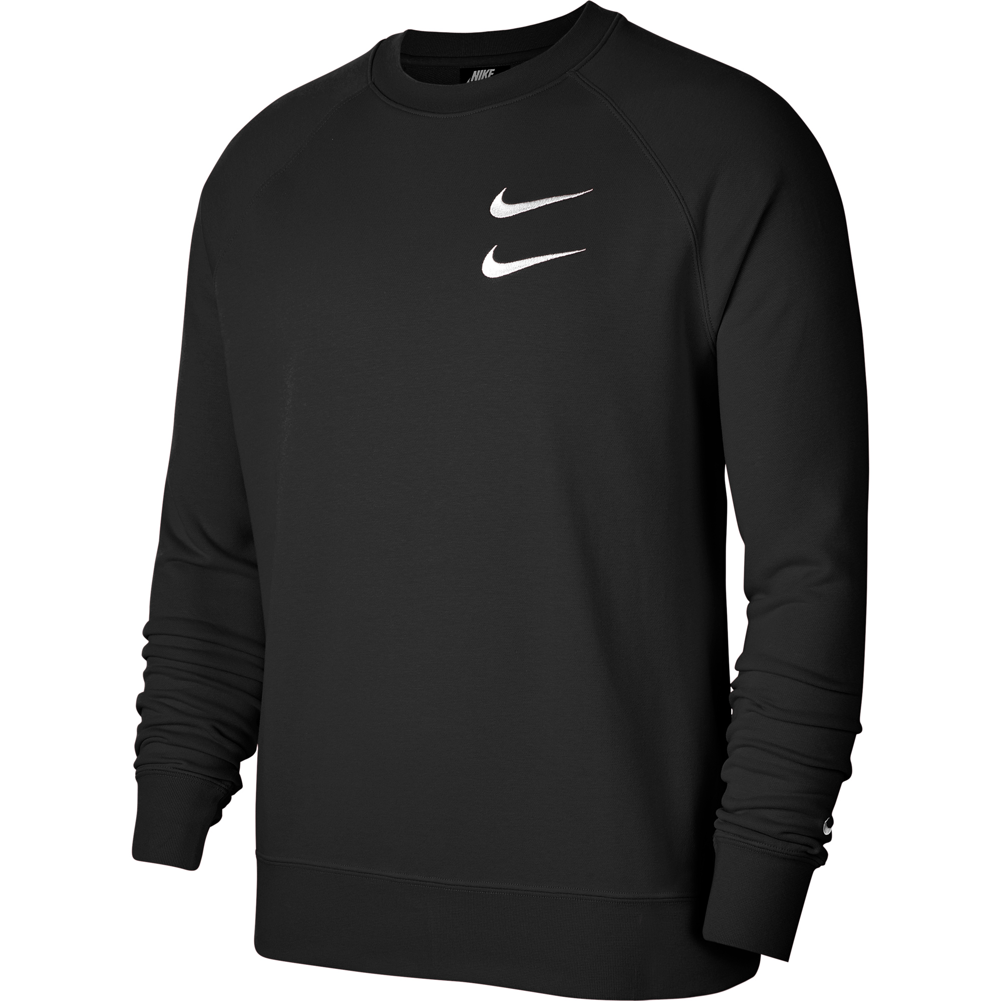 Nike Sportswear Swoosh Crew Erkek Siyah Sweatshirt Erkek ...