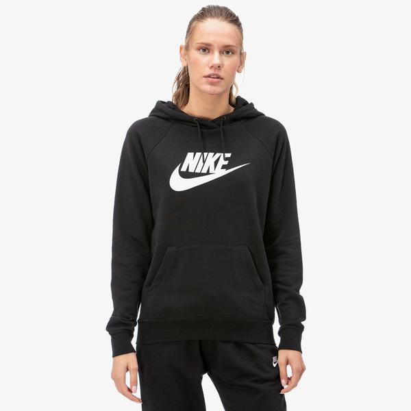 Nike Essntl Hoodie Po  Hbr Kadın Siyah Sweatshirt