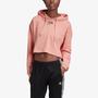 adidas R.Y.V. Cropped Kapüşonlu Kadın Pembe Sweatshirt