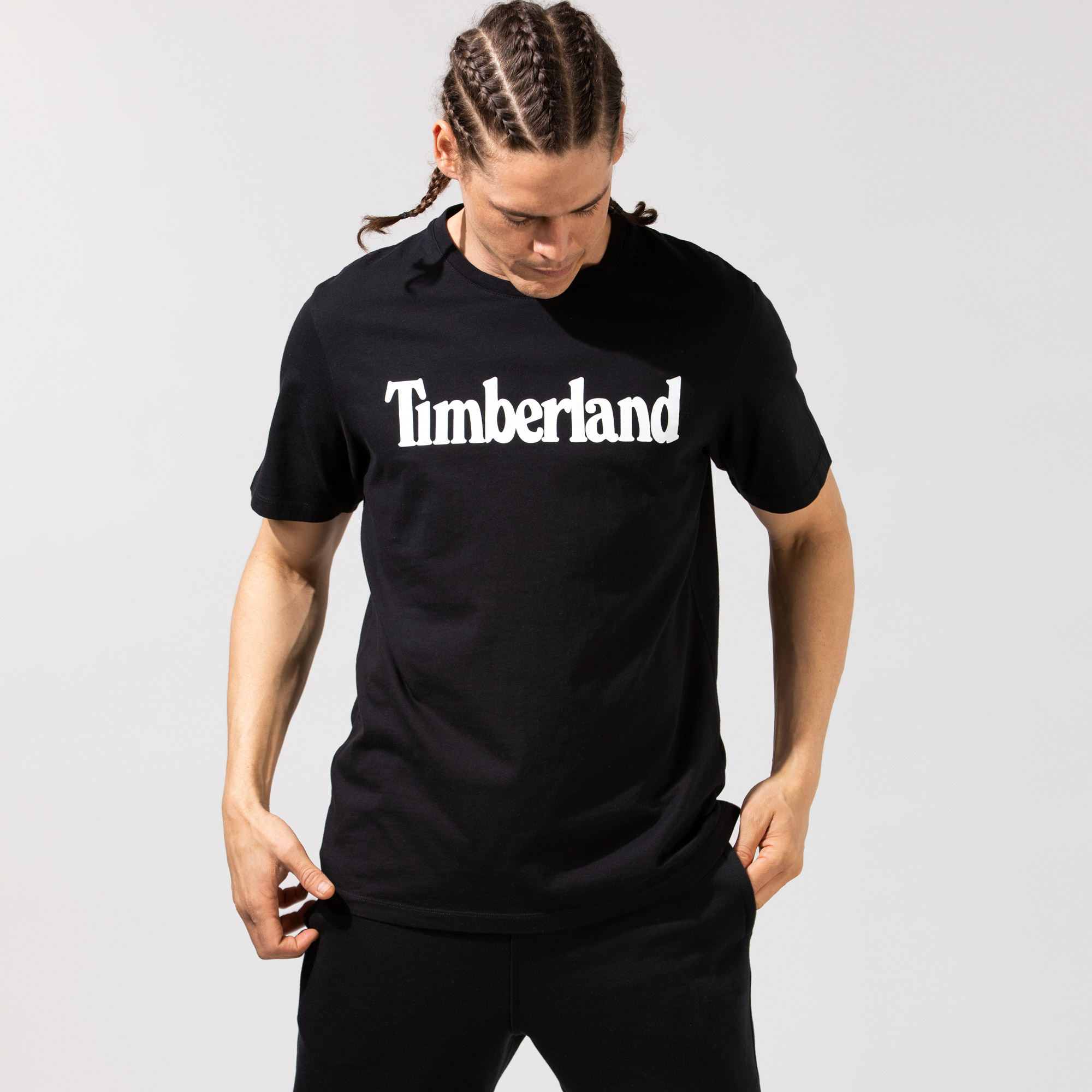 Timberland SS Kennebec River Linear Erkek Siyah T-Shirt
