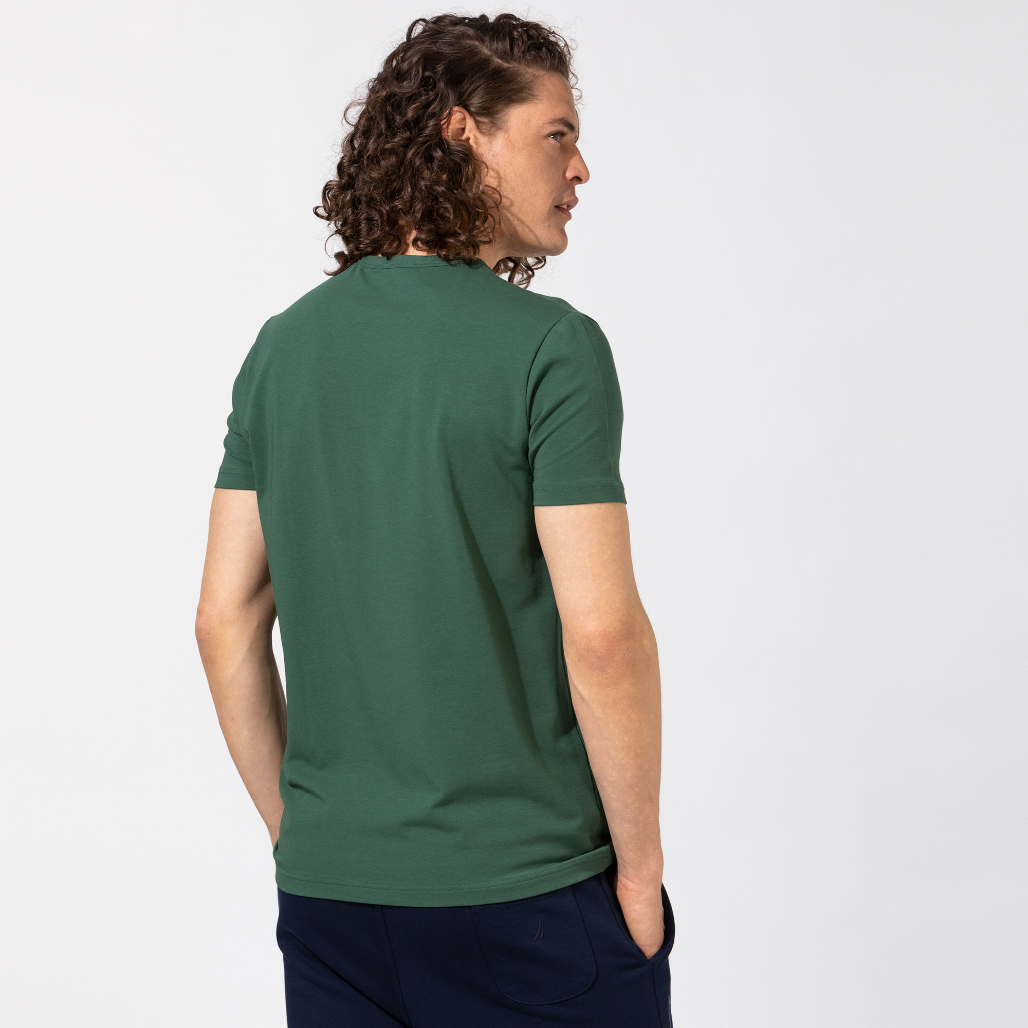 Nautica Erkek Yeşil Standart Fit T-Shirt