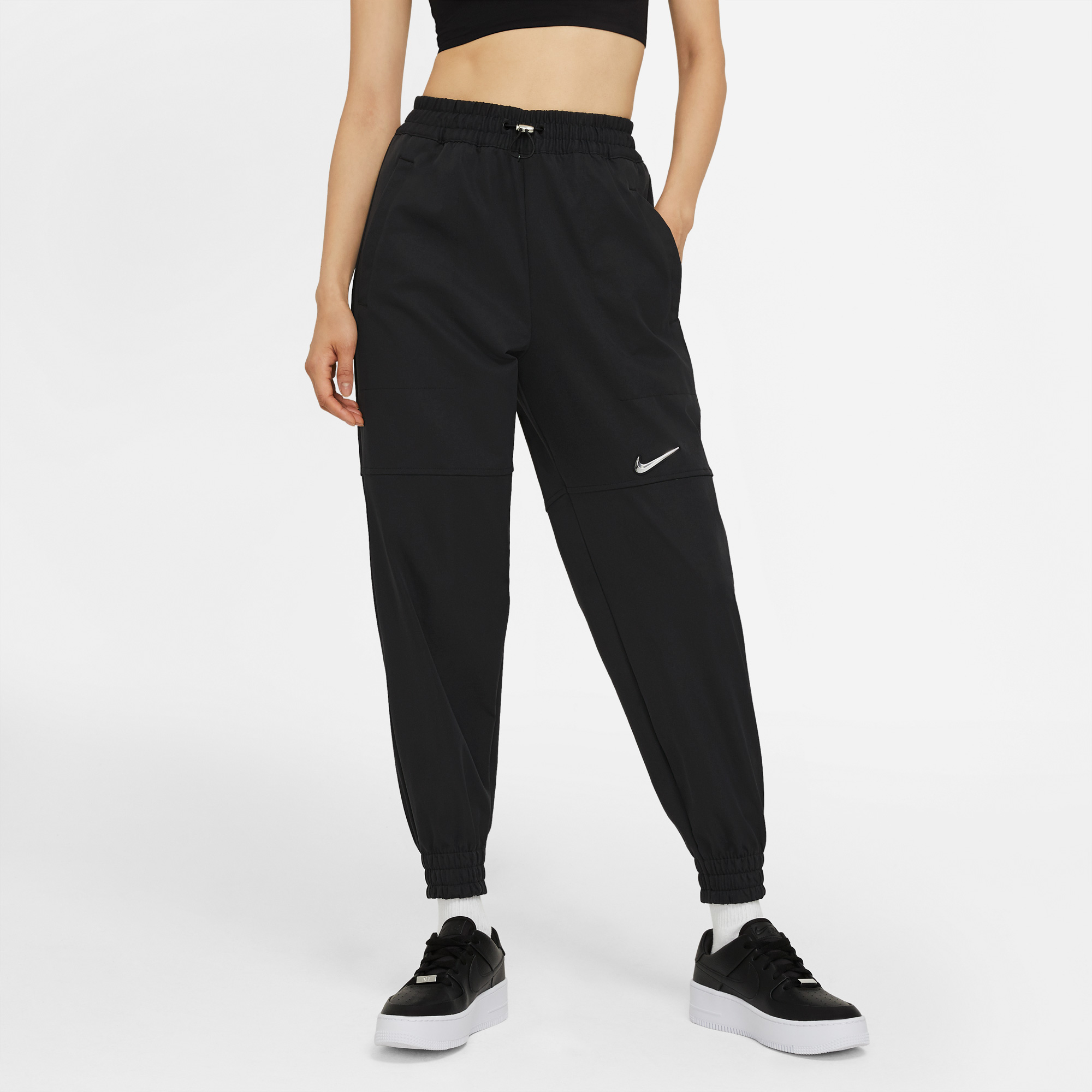 Nike Sportswear Swoosh Kadın Siyah Eşofman Altı