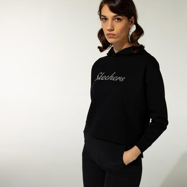 Skechers 2XI-Lock Kadın Siyah Sweatshirt