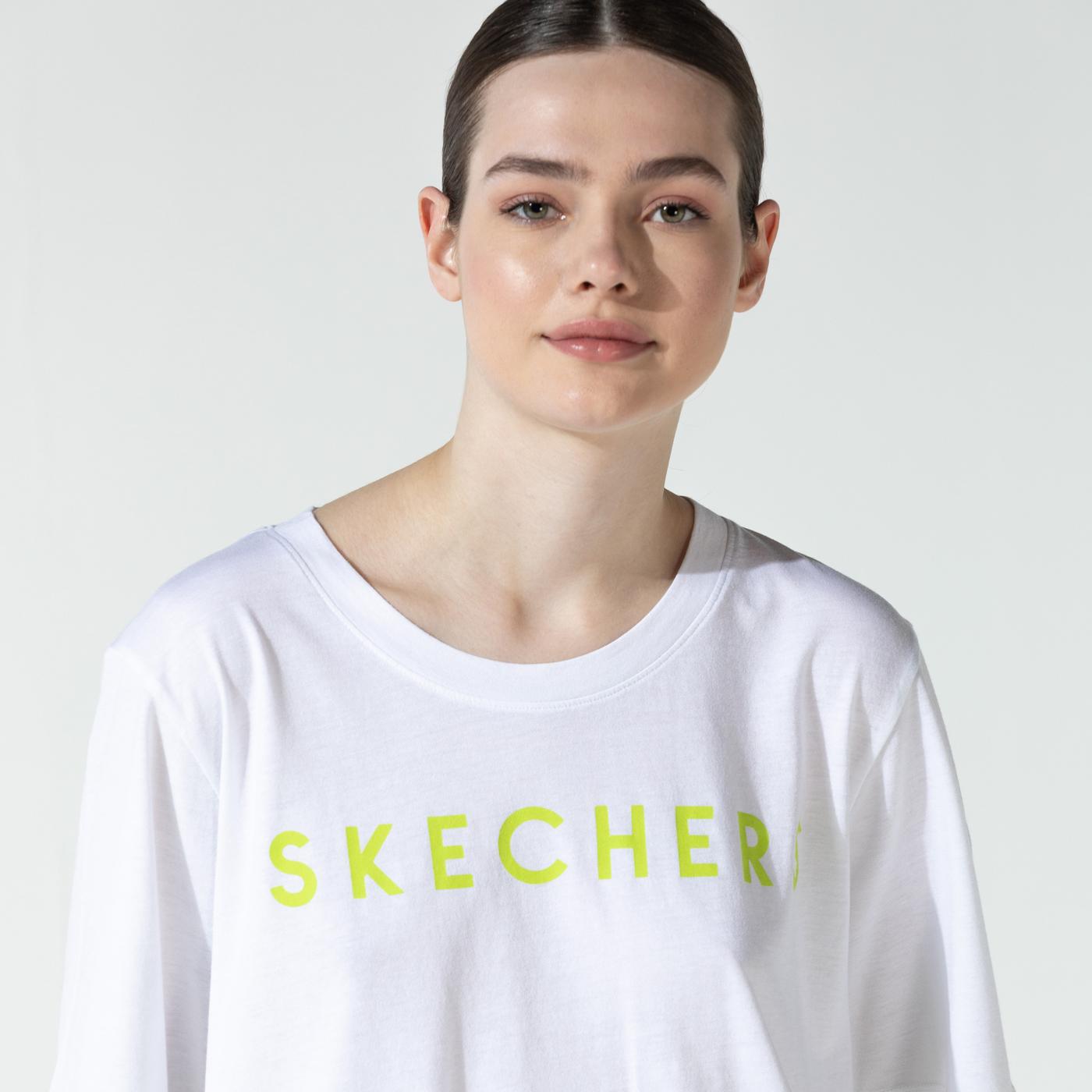 Skechers Kadın Beyaz T-Shirt