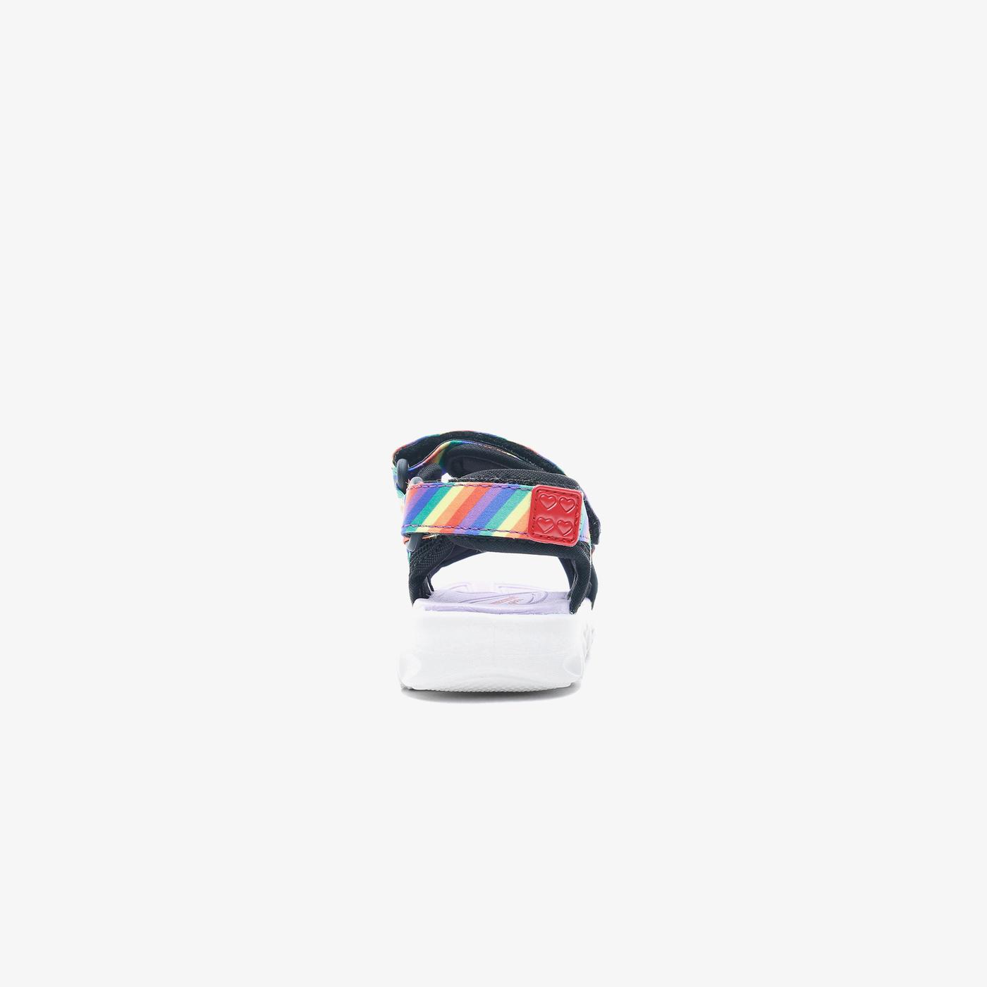 Skechers Hypno Splash - Rainbow Lights Bebek Siyah Sandalet