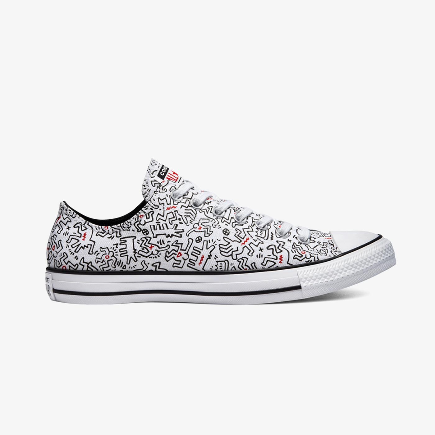 Converse x Keith Haring Chuck Taylor All Star Ox Unisex Beyaz Sneaker