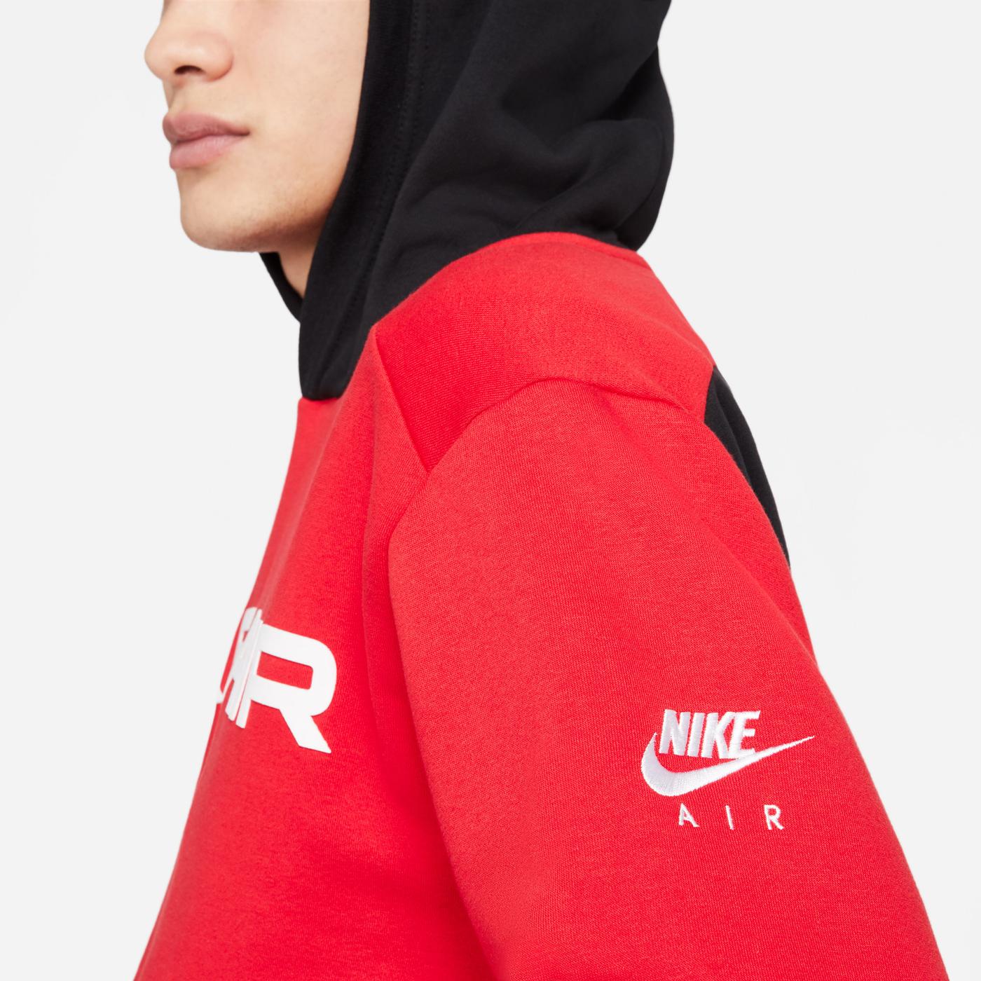 Nike Sportswear Air Po Flc Erkek Kırmızı Sweatshirt