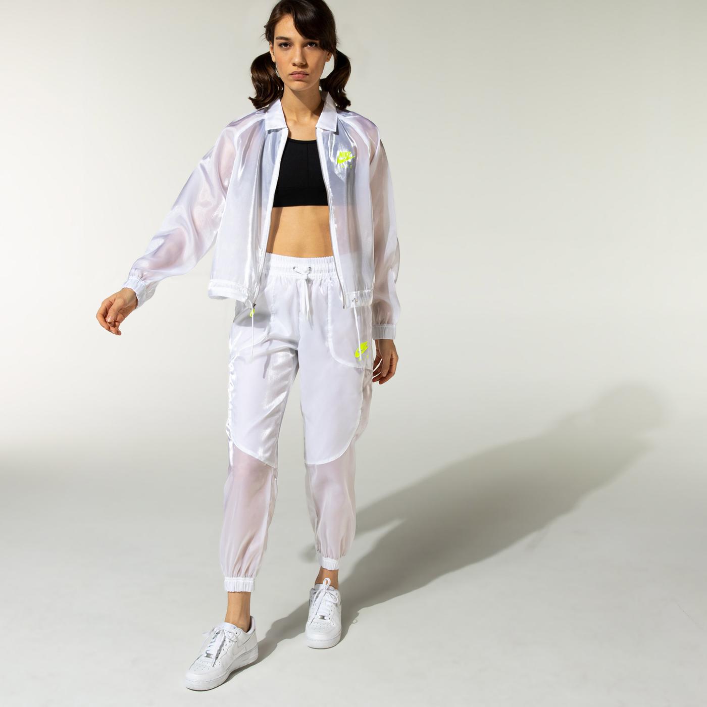 Nike Sportswear Essential Air Sheen Kadın Beyaz Eşofman Altı
