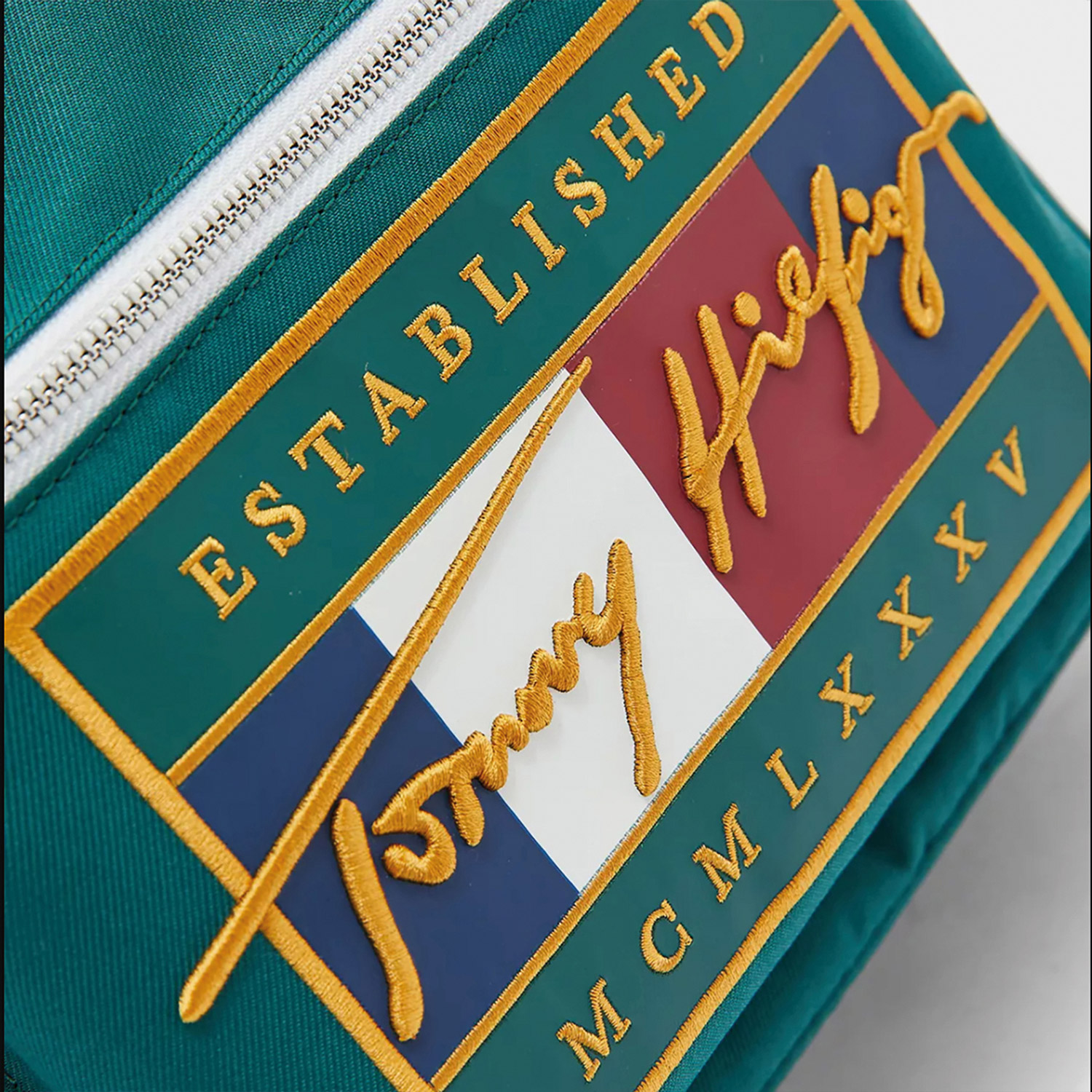 Tommy Hilfiger Signature Flag Erkek Yeşil Sırt Çantası