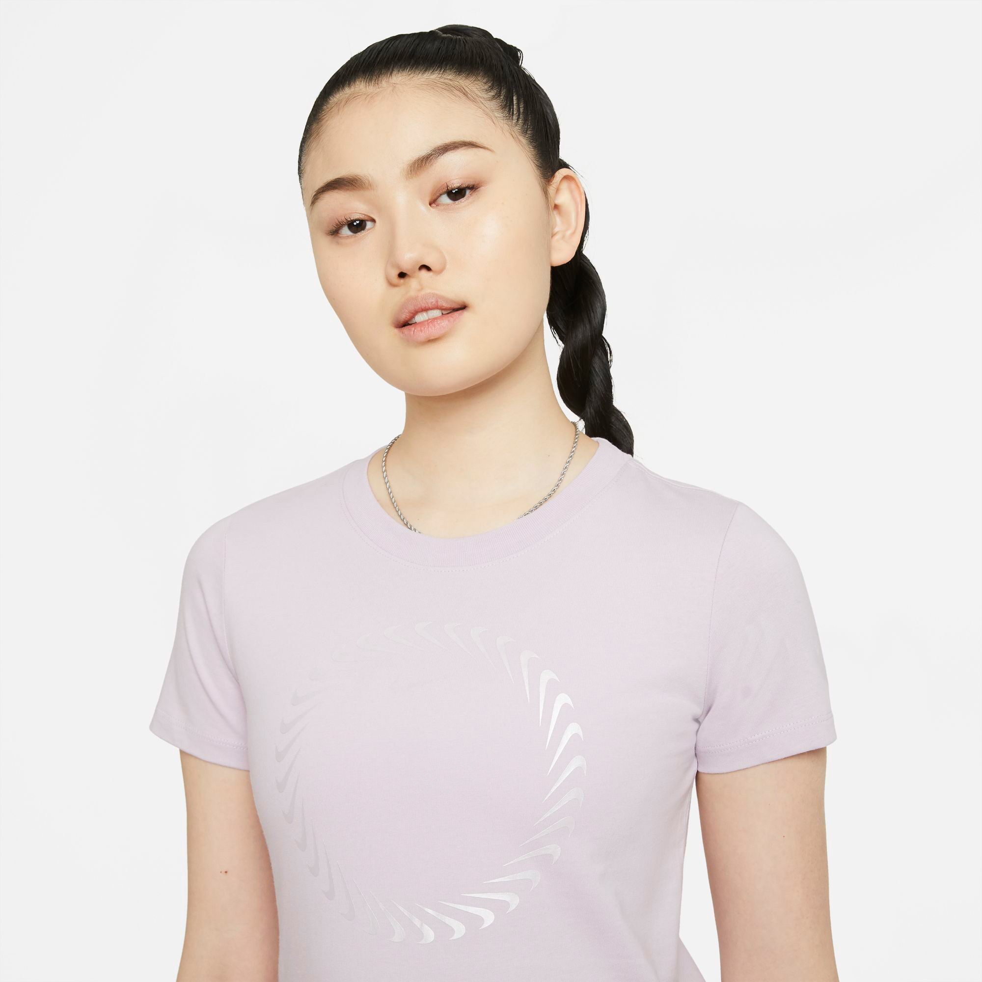 Nike W Nsw Tee Icon Clash Kadın Mor T-Shirt