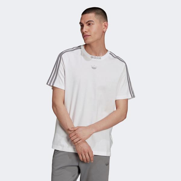 adidas Sprt 3-Stripes Erkek Beyaz T-shirt