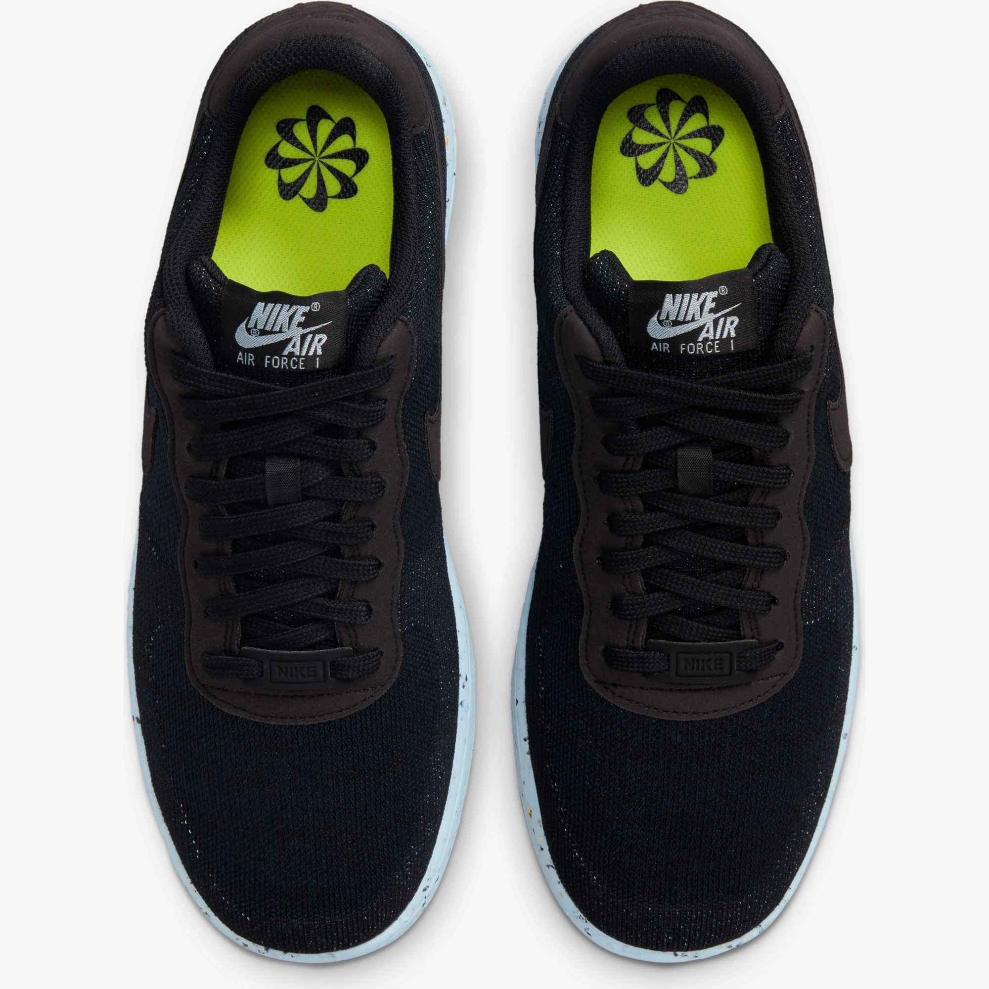 Nike Air Force 1 Crater FlyKnit Erkek Siyah Spor Ayakkabı