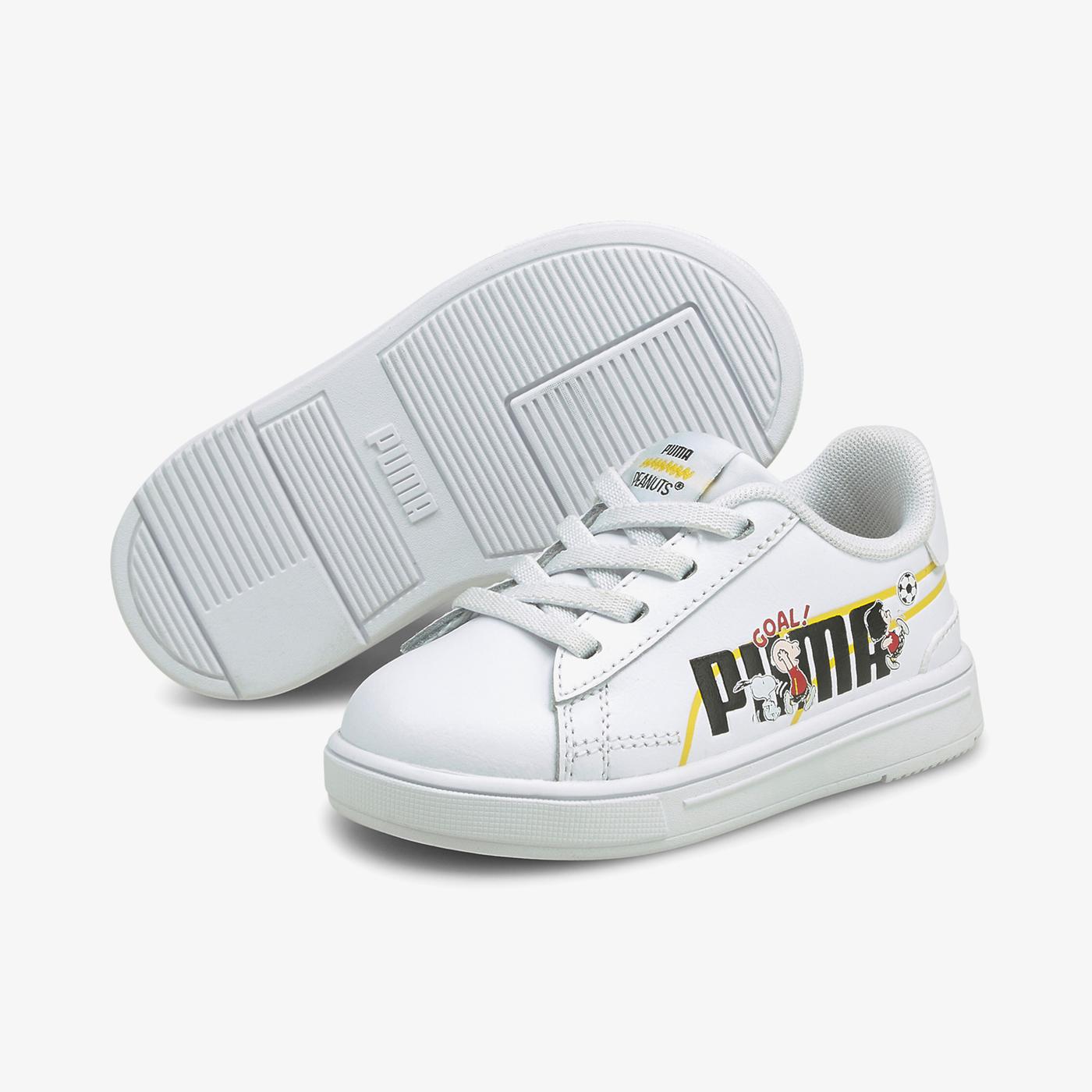 Puma Peanuts Serve Bebek Beyaz Spor Ayakkabı