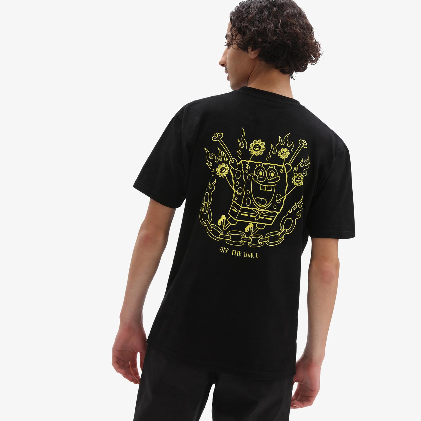 Vans X Spongebob Jump Erkek Siyah T-Shirt