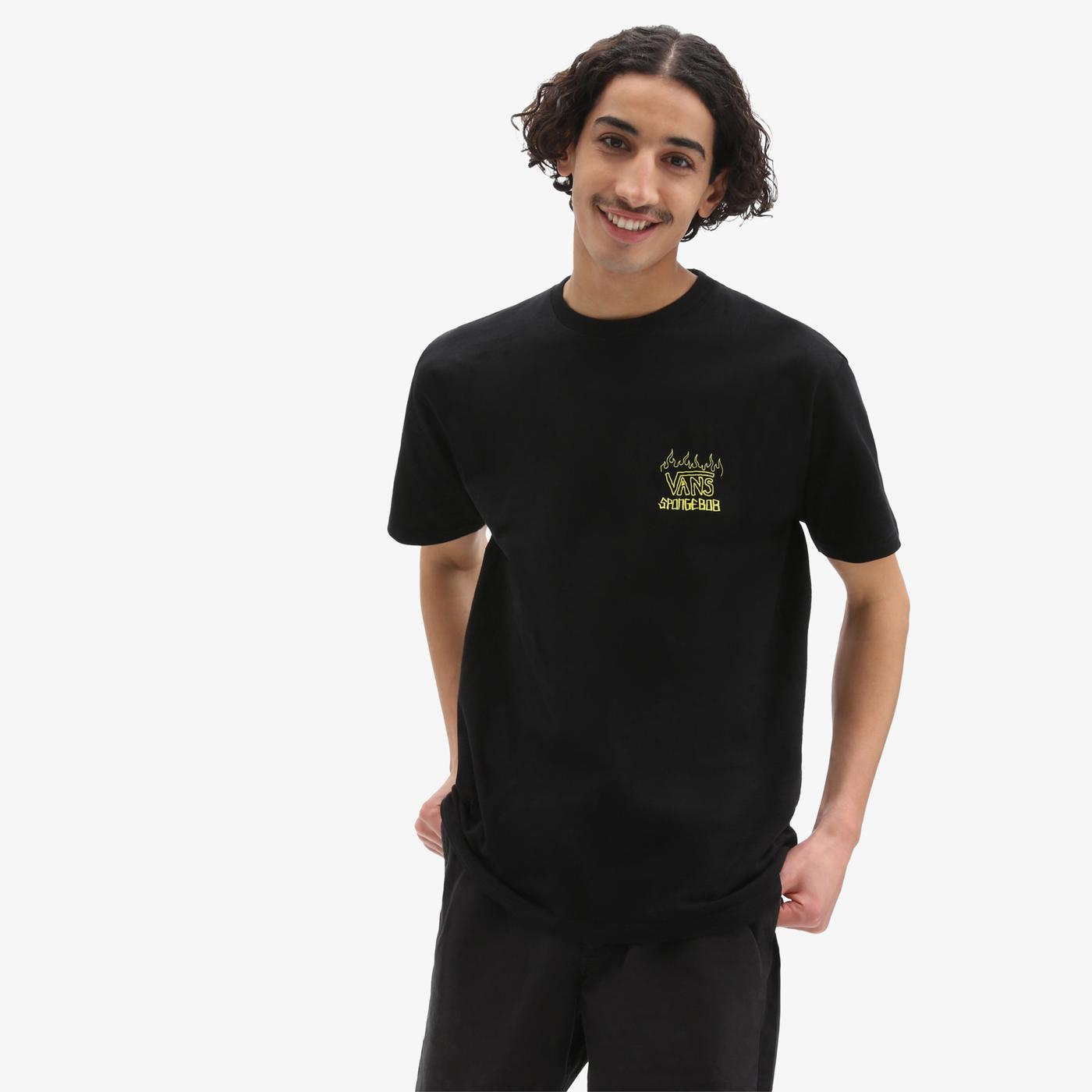 Vans X Spongebob Jump Erkek Siyah T-Shirt