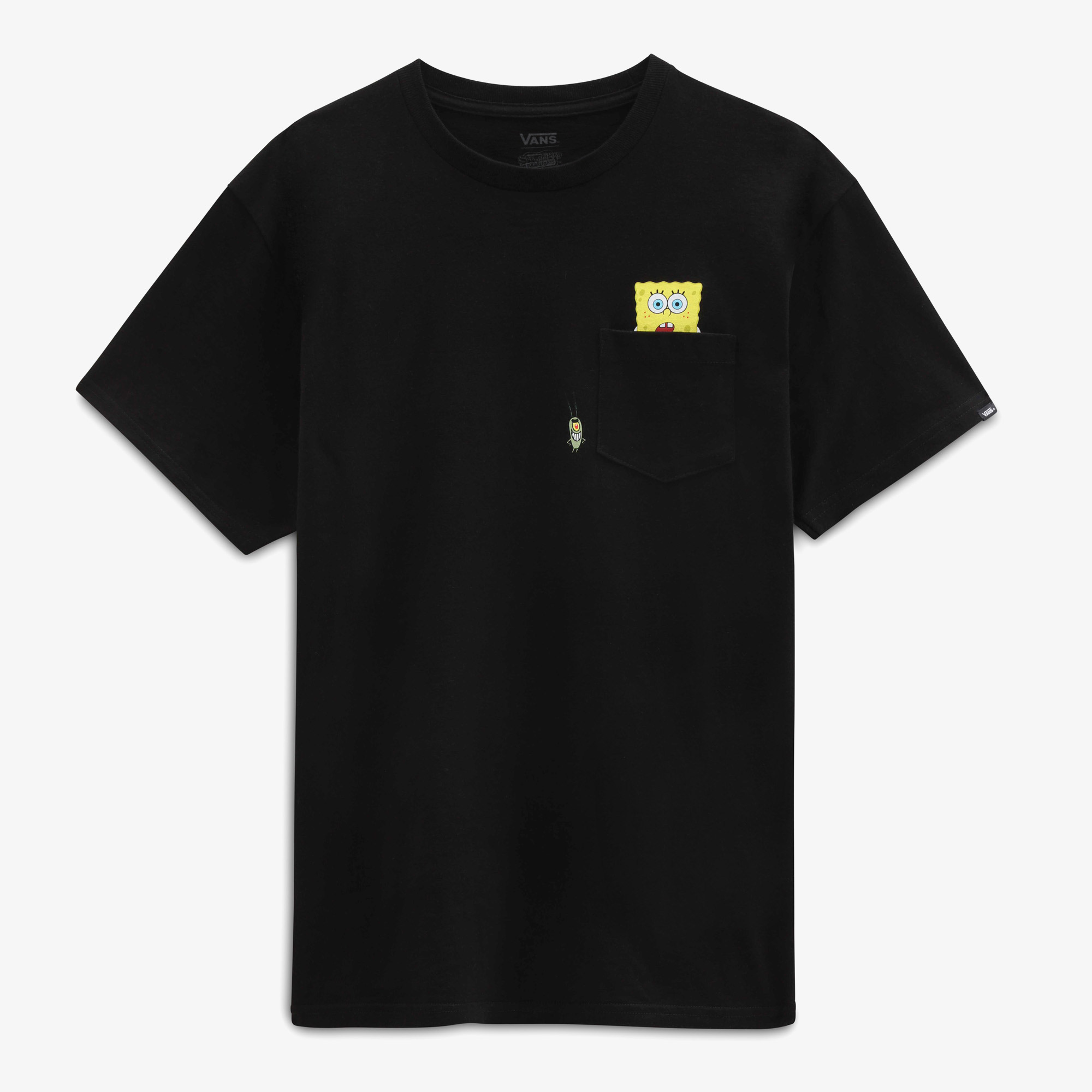 Vans X Spongebob Spotlight Pocket Erkek Siyah T-Shirt