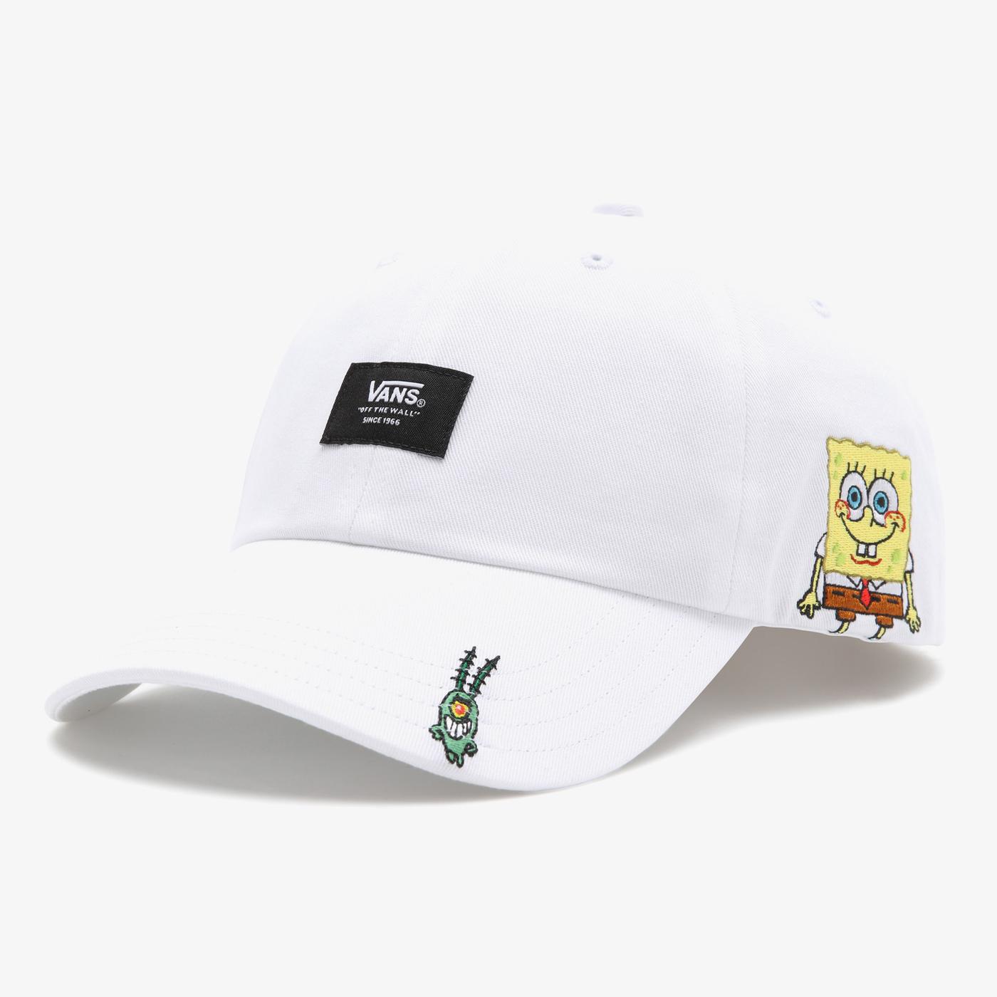 Vans X Spongebob Curved Bıll Jockey Erkek Beyaz Şapka