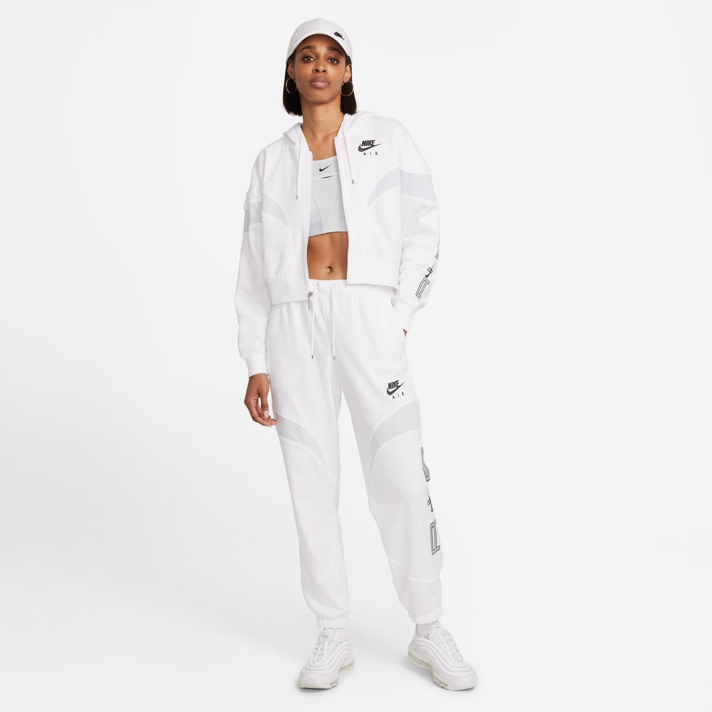Nike Air Flece Kadın Beyaz Ceket