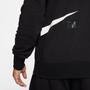 Nike Swoosh Semi-Brushed Erkek Siyah Sweatshirt