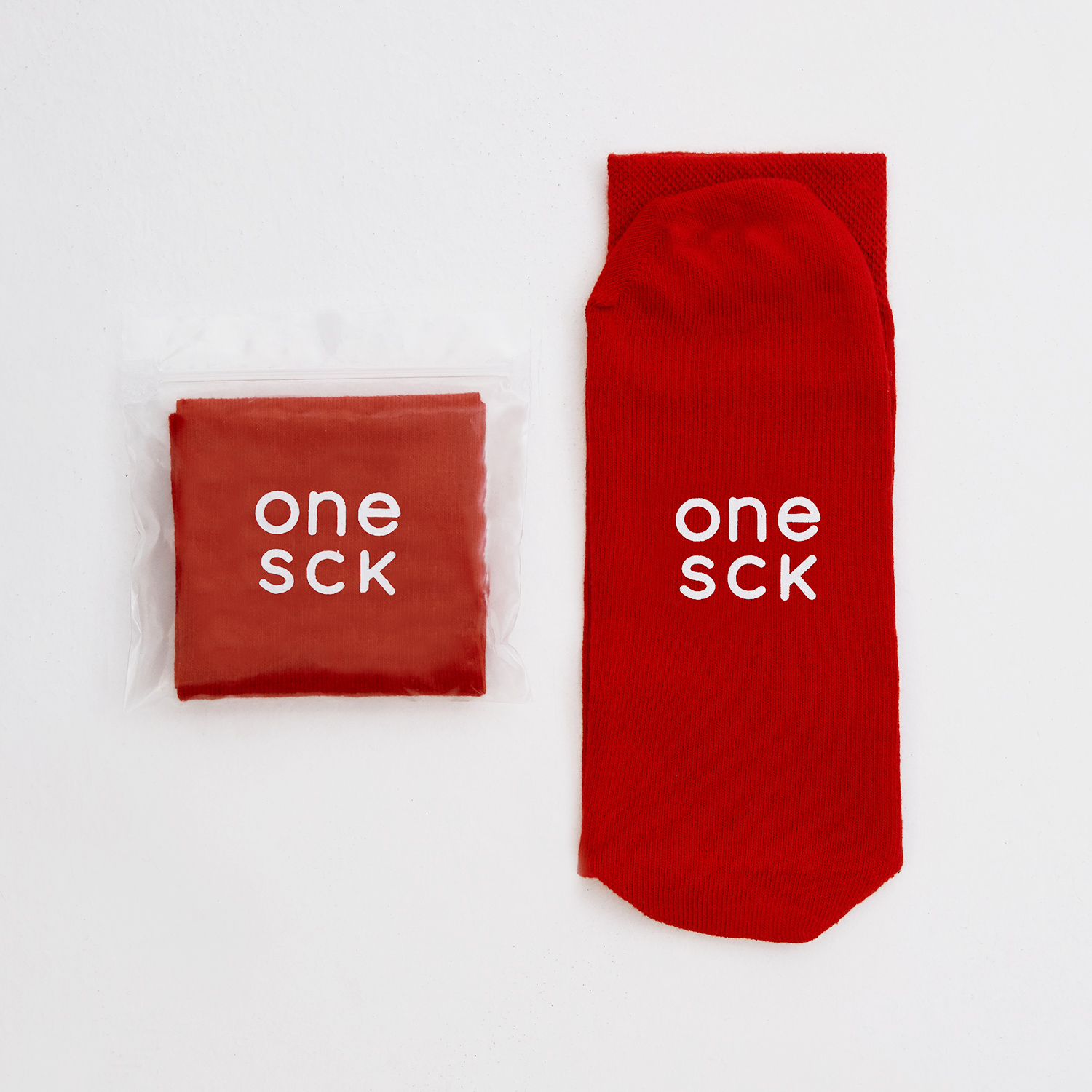 ONESCK Cherry Red One Unisex Kırmızı Çorap