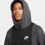 Nike Air Brushed-Back Erkek Siyah Hoodie