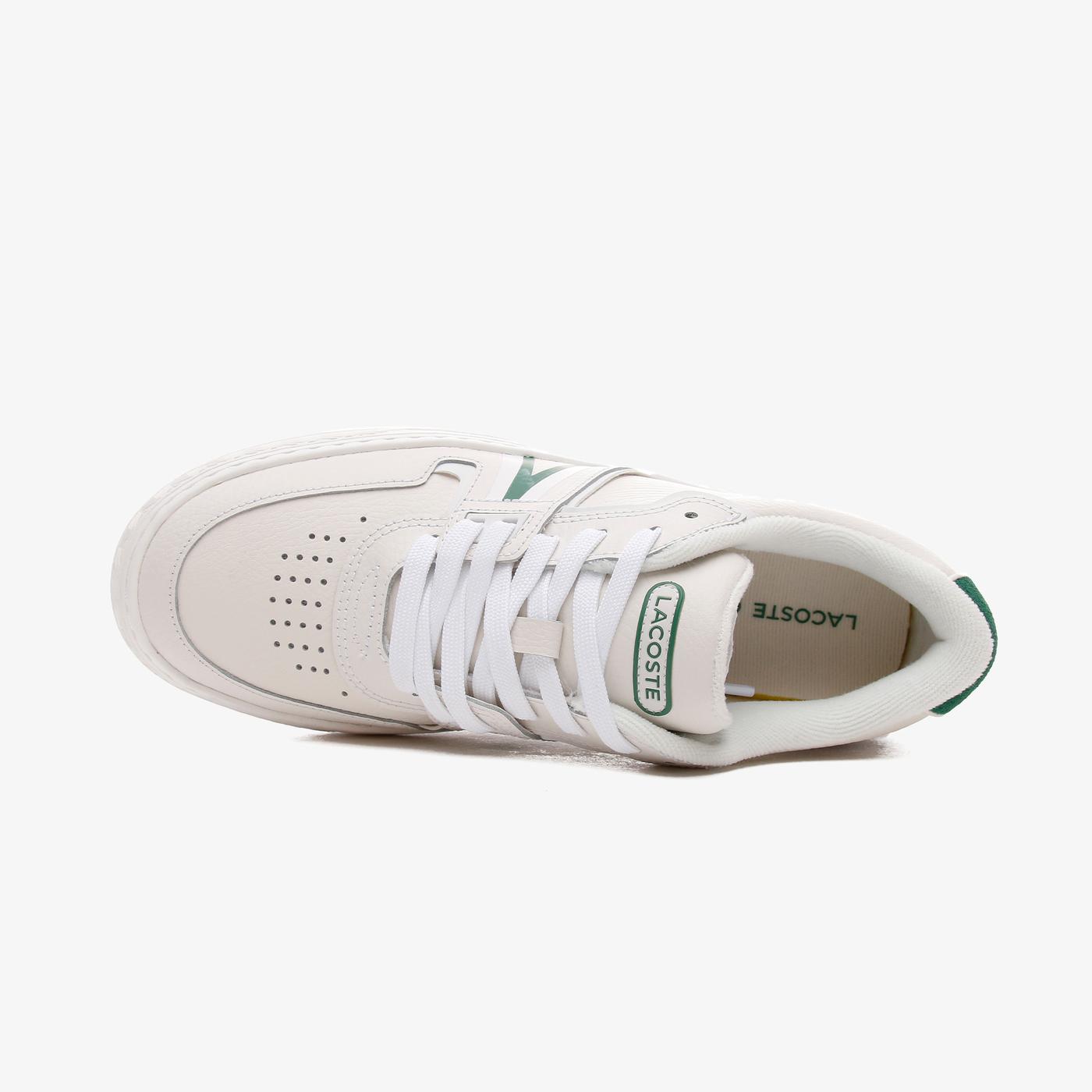 Lacoste L001 Kadın Deri Beyaz - Yeşil Spor Ayakkabı