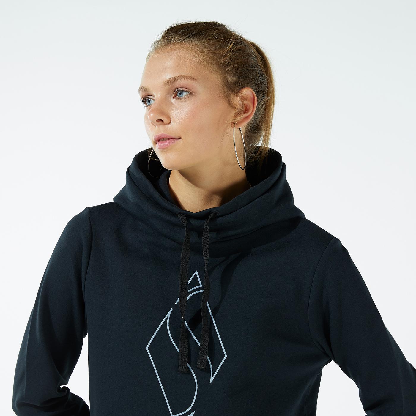 Skechers Big Logo Kadın Siyah Sweatshirt