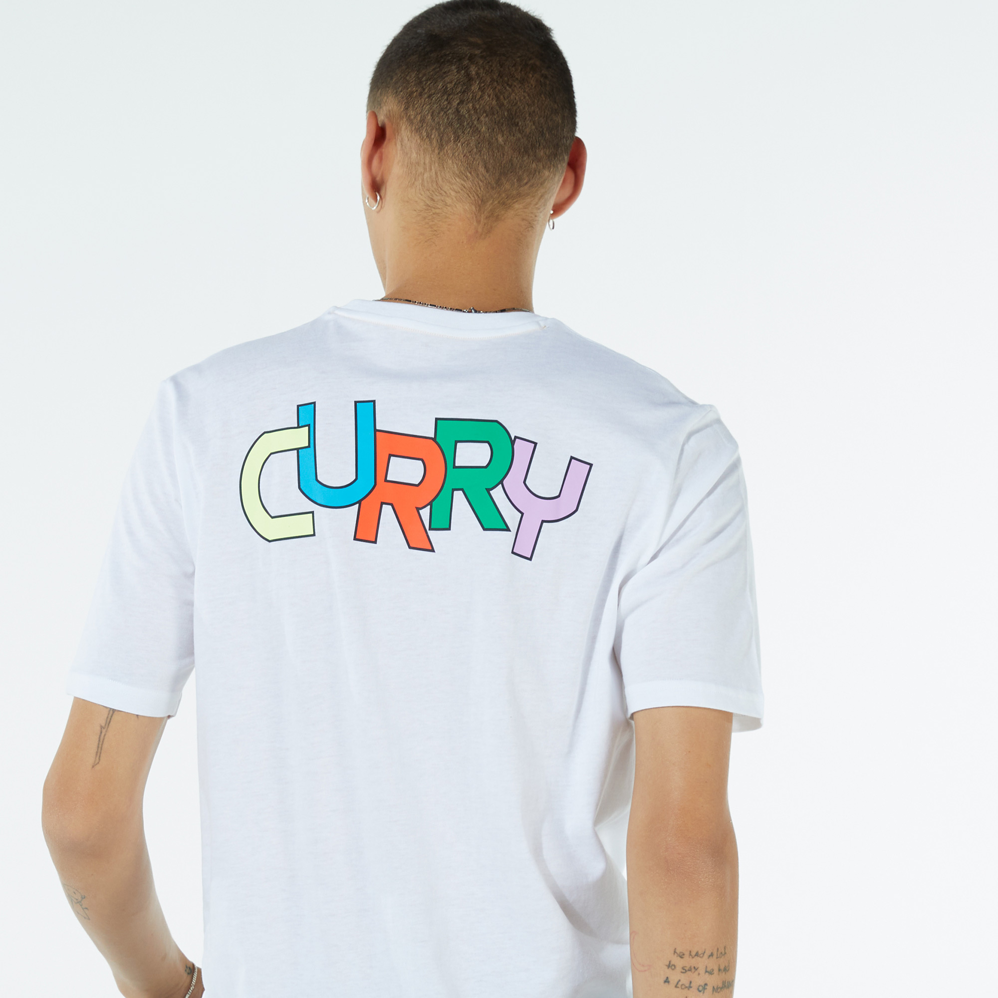 Under Armour Curry Basketball Erkek Beyaz T-Shirt