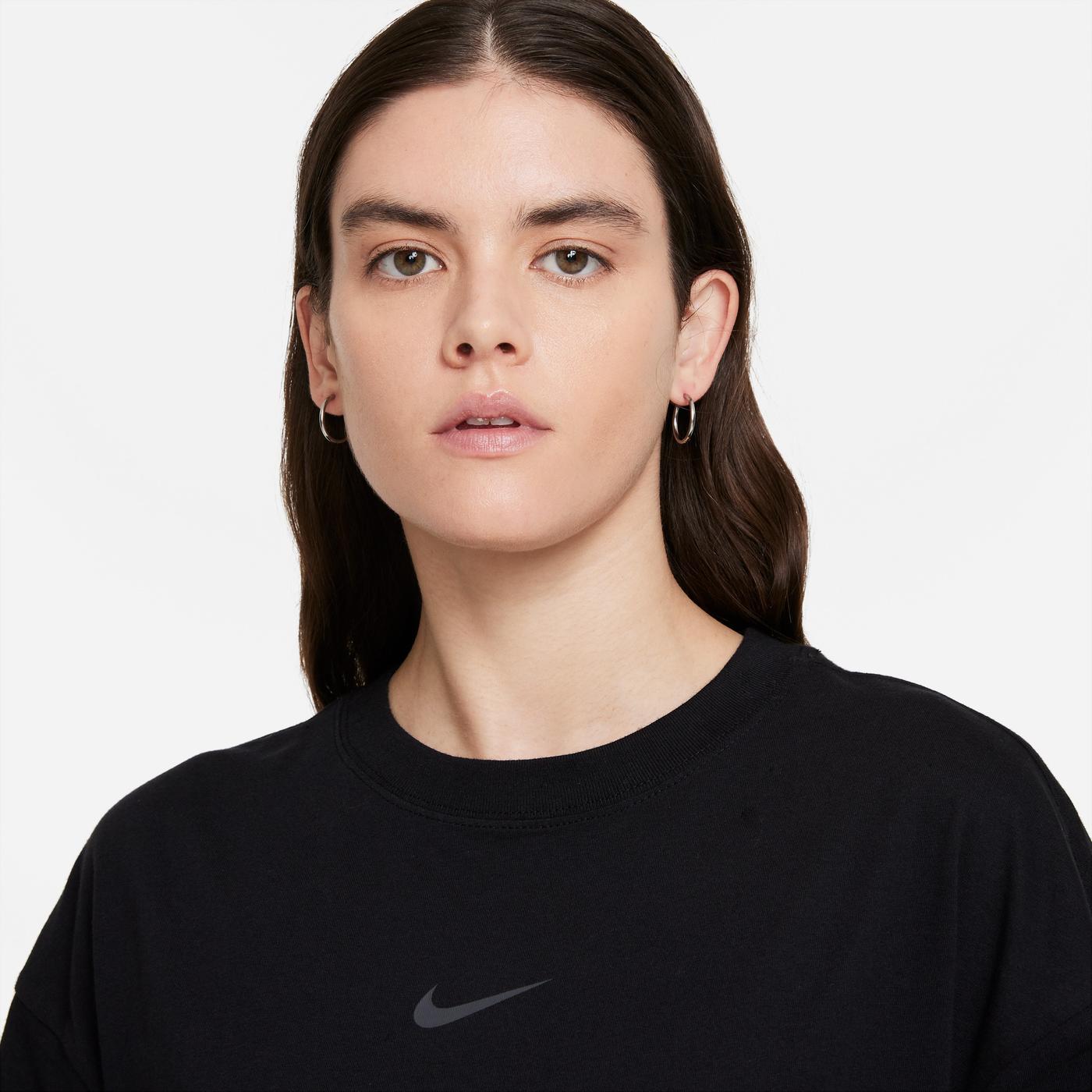 Nike Sportswear Logo Kadın Siyah Elbise