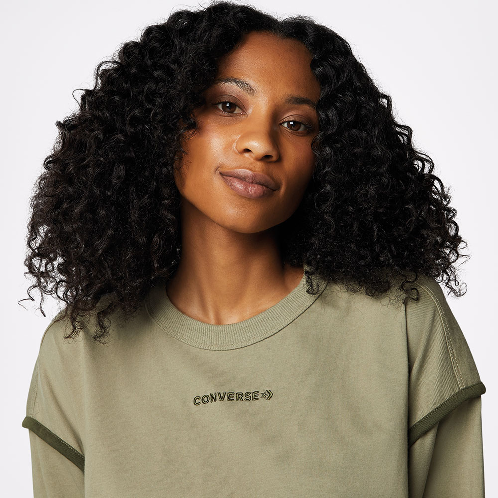 Converse Kadın Yeşil Sweatshirt