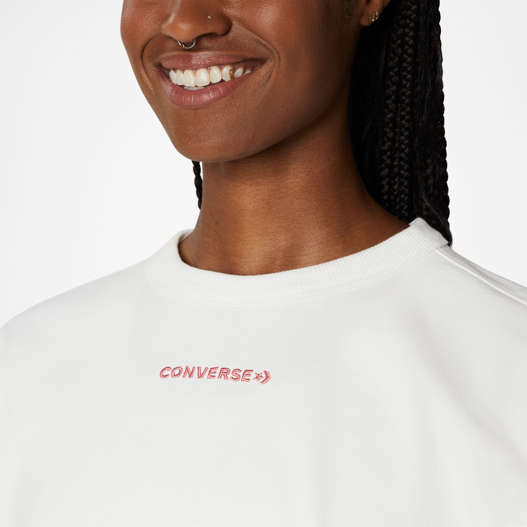 Converse Kadın Beyaz Sweatshirt