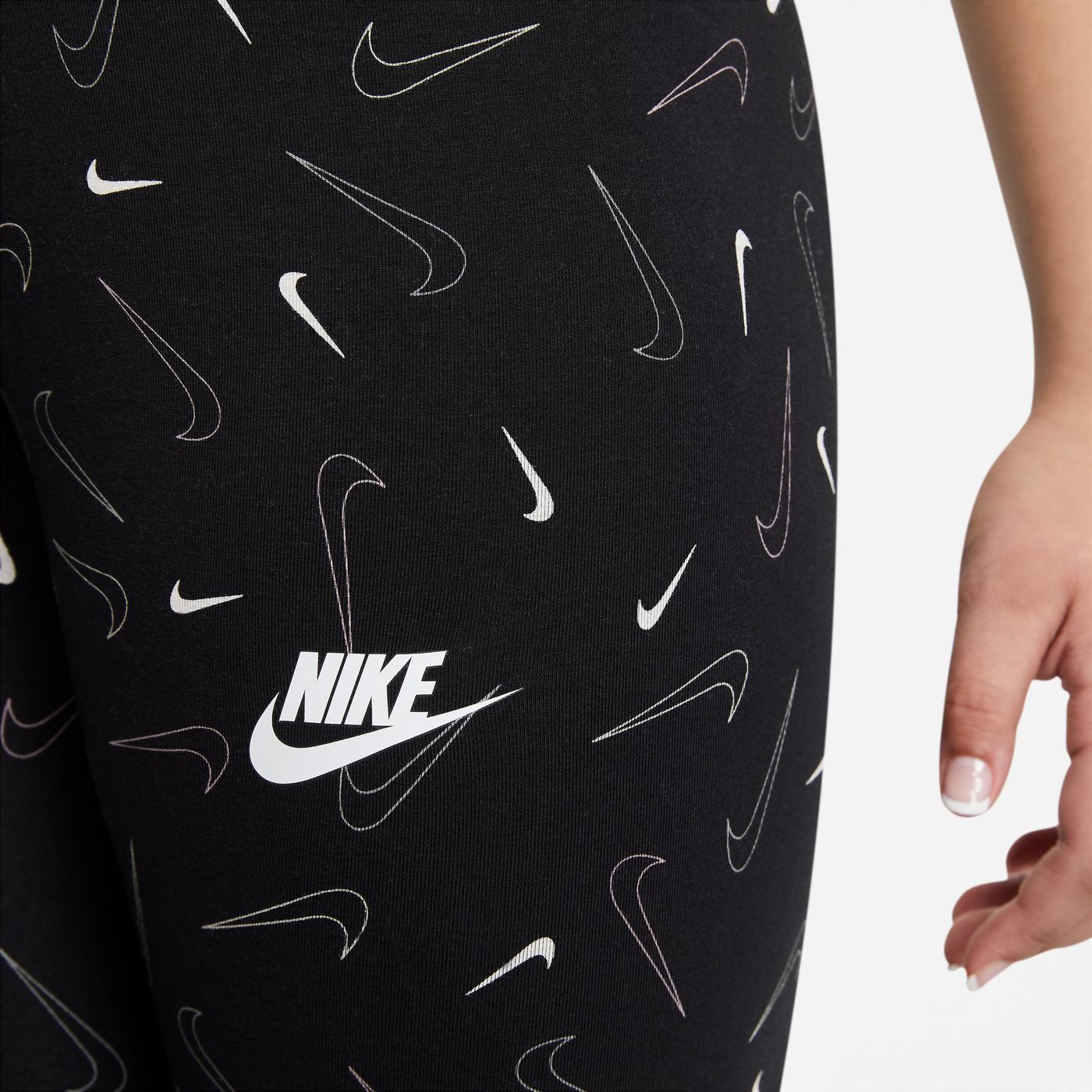 Nike Sportswear Favorites Çocuk Baskılı Siyah Tayt