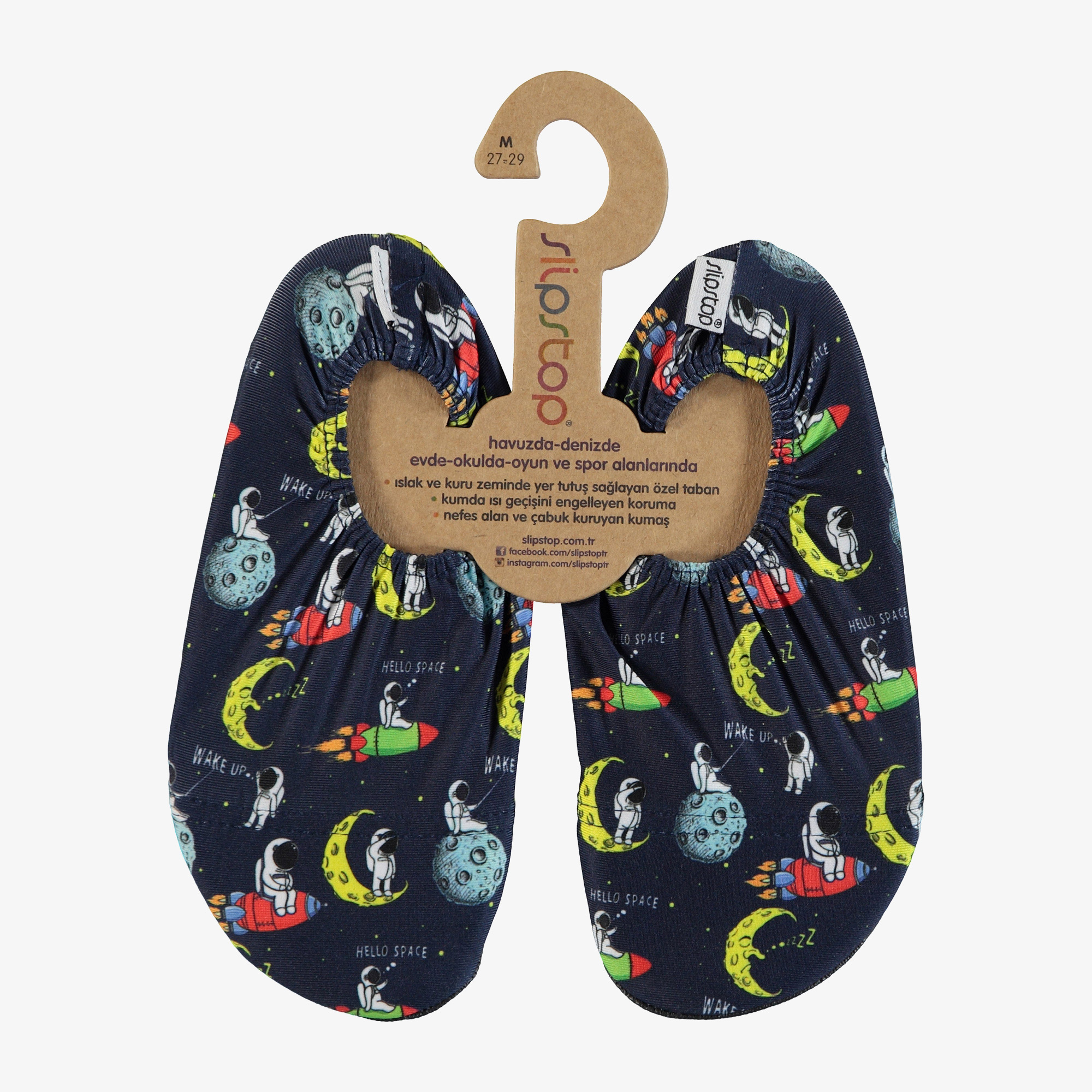 Slipstop Astro Çocuk Siyah Havuz Ayakkabısı