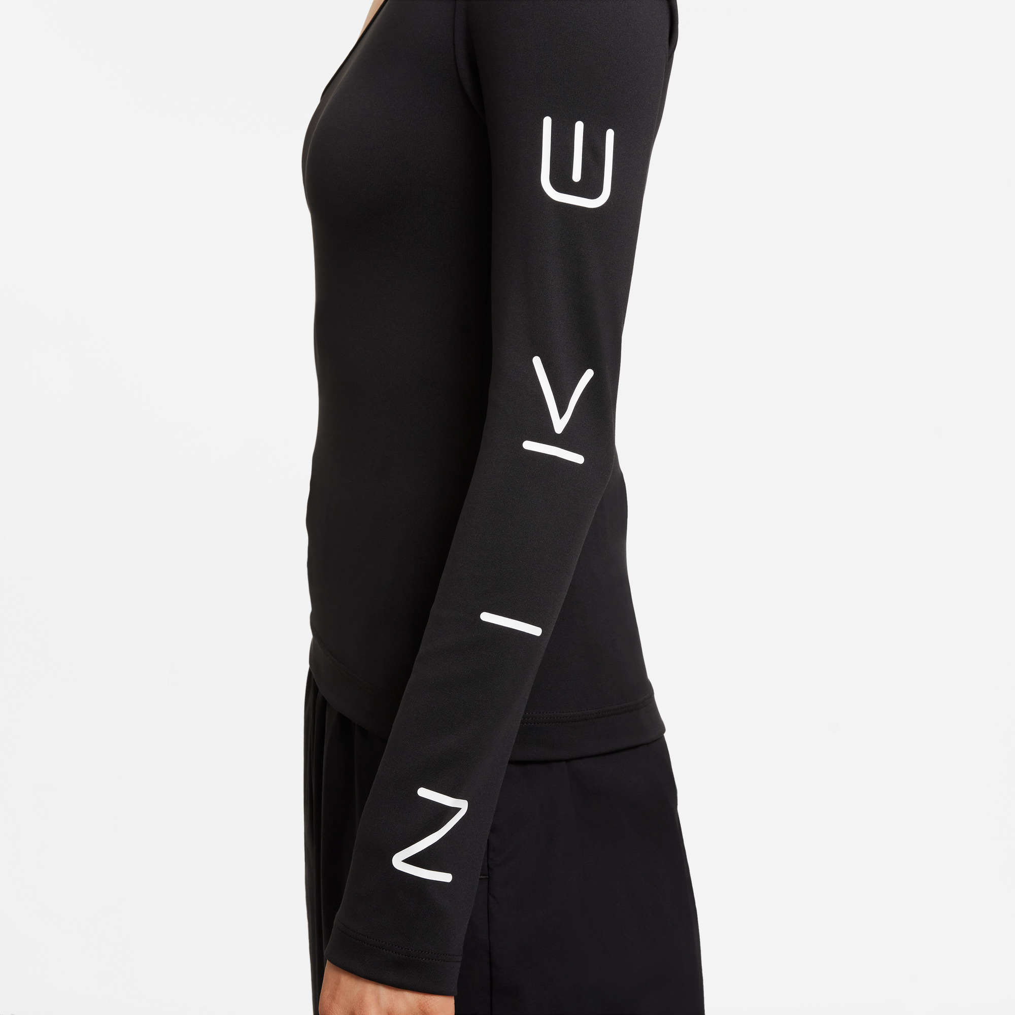 Nike Sportswear Asymmetrical Kadın Siyah T-Shirt