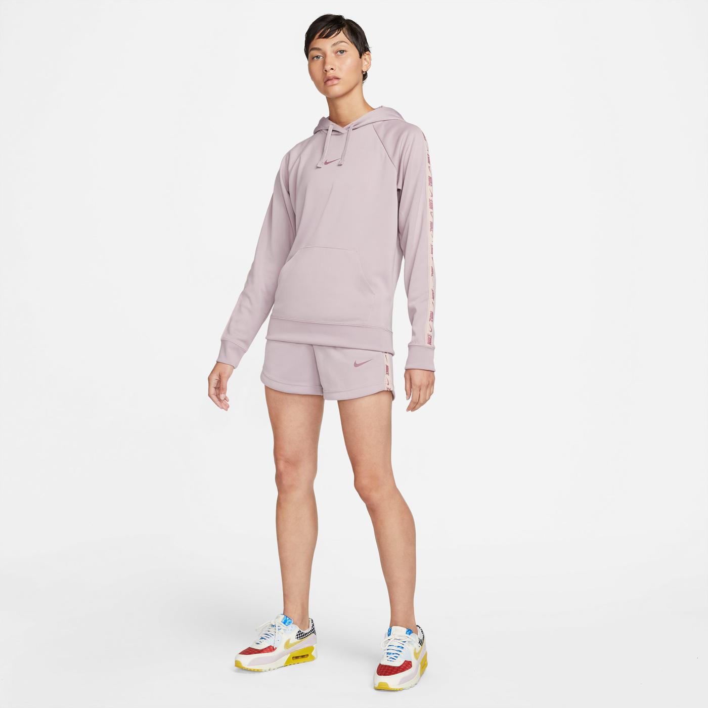 Nike Sportswear Kadın Kapüşonlu Gri Sweatshirt
