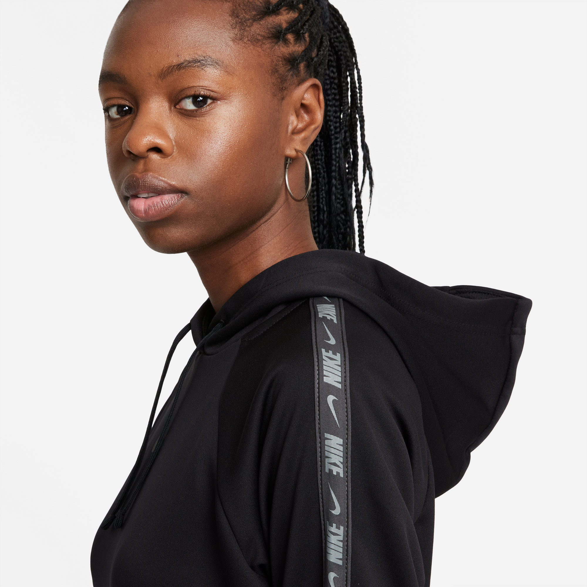 Nike Sportswear Kadın Kapüşonlu Siyah Sweatshirt