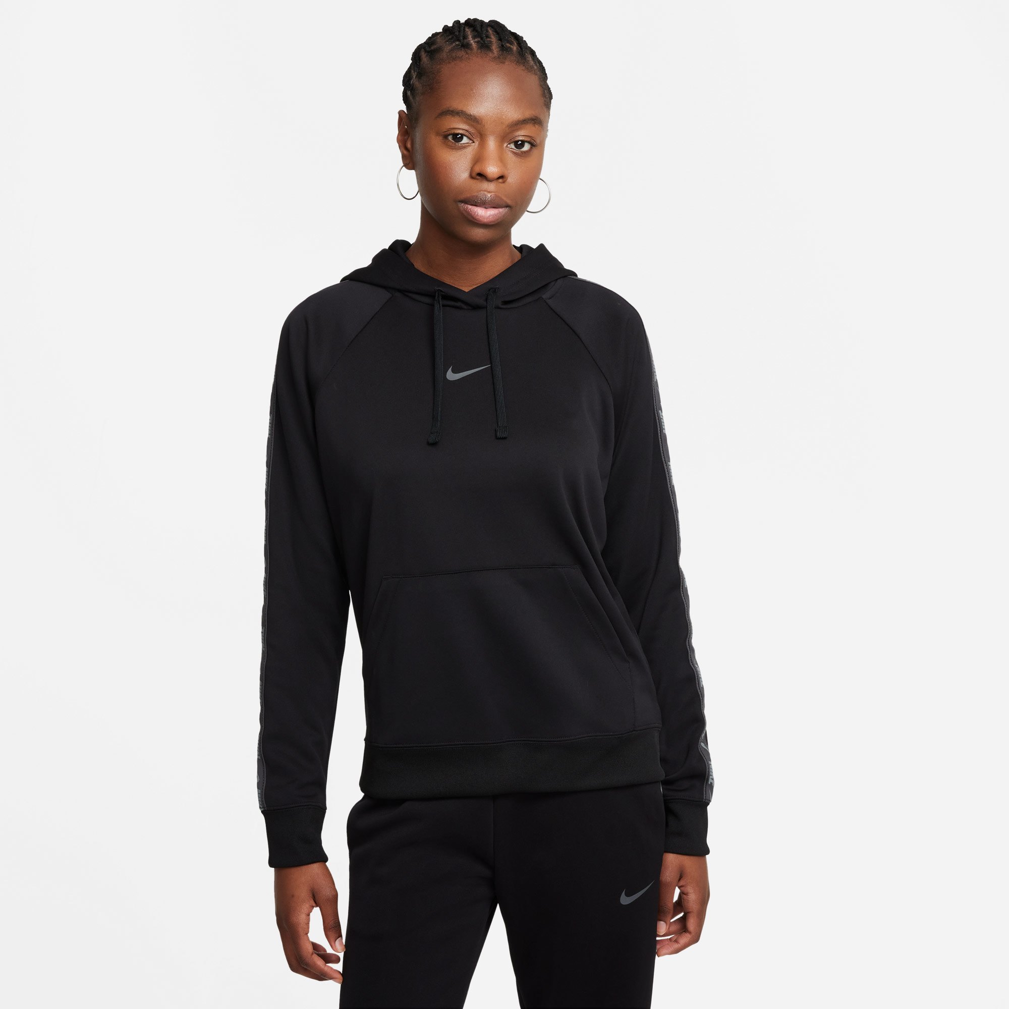 Nike Sportswear Kadın Kapüşonlu Siyah Sweatshirt