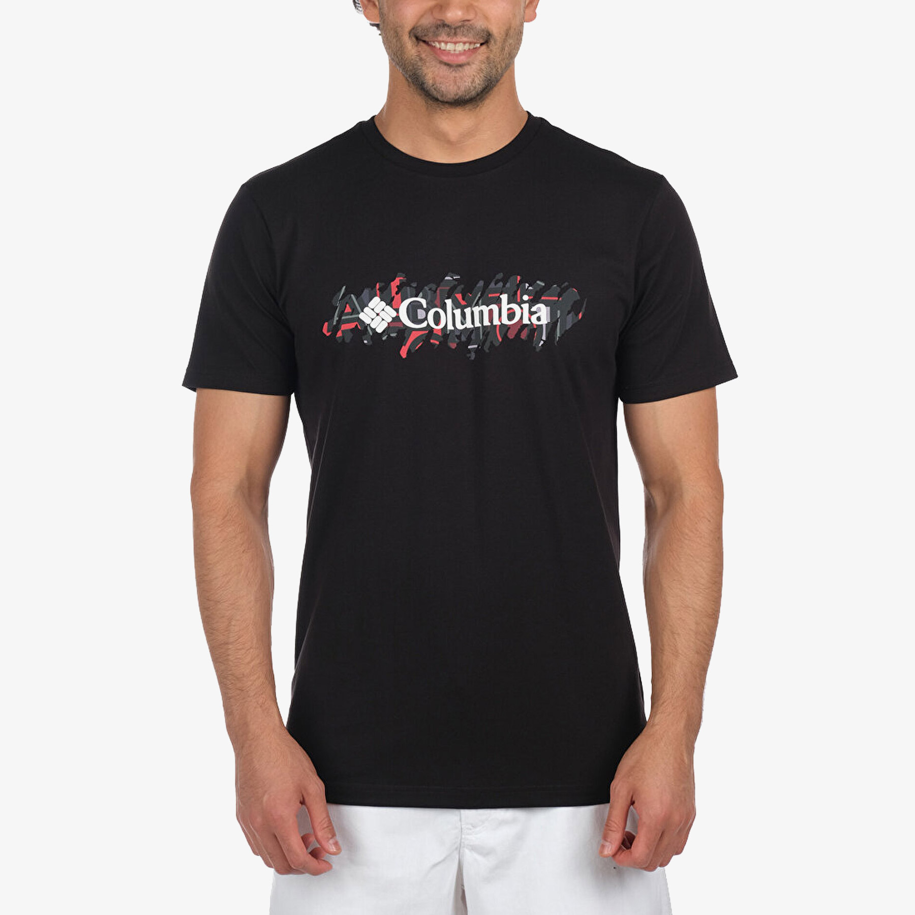 Columbia Csc Retro Squiggle Ss Erkek Siyah T-shirt