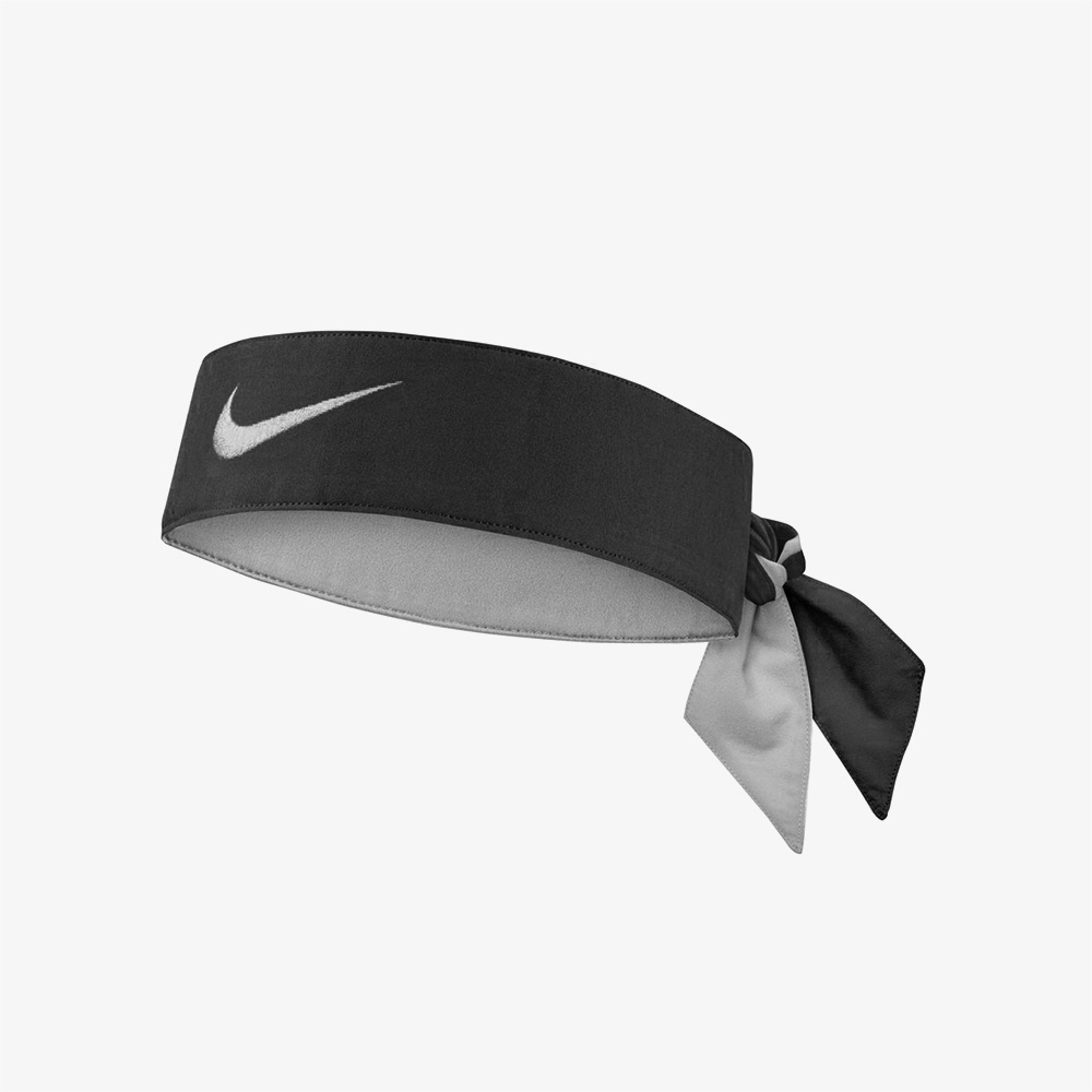 Nike Dri Fit Head Tie Unisex Çift Taraflı Siyah Saç Bandı