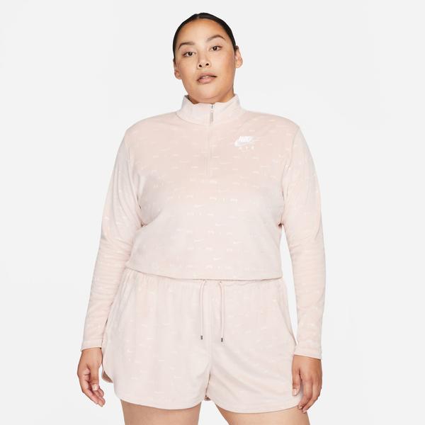 Nike Sportswear Air Kadın Kadife Pembe Sweatshirt