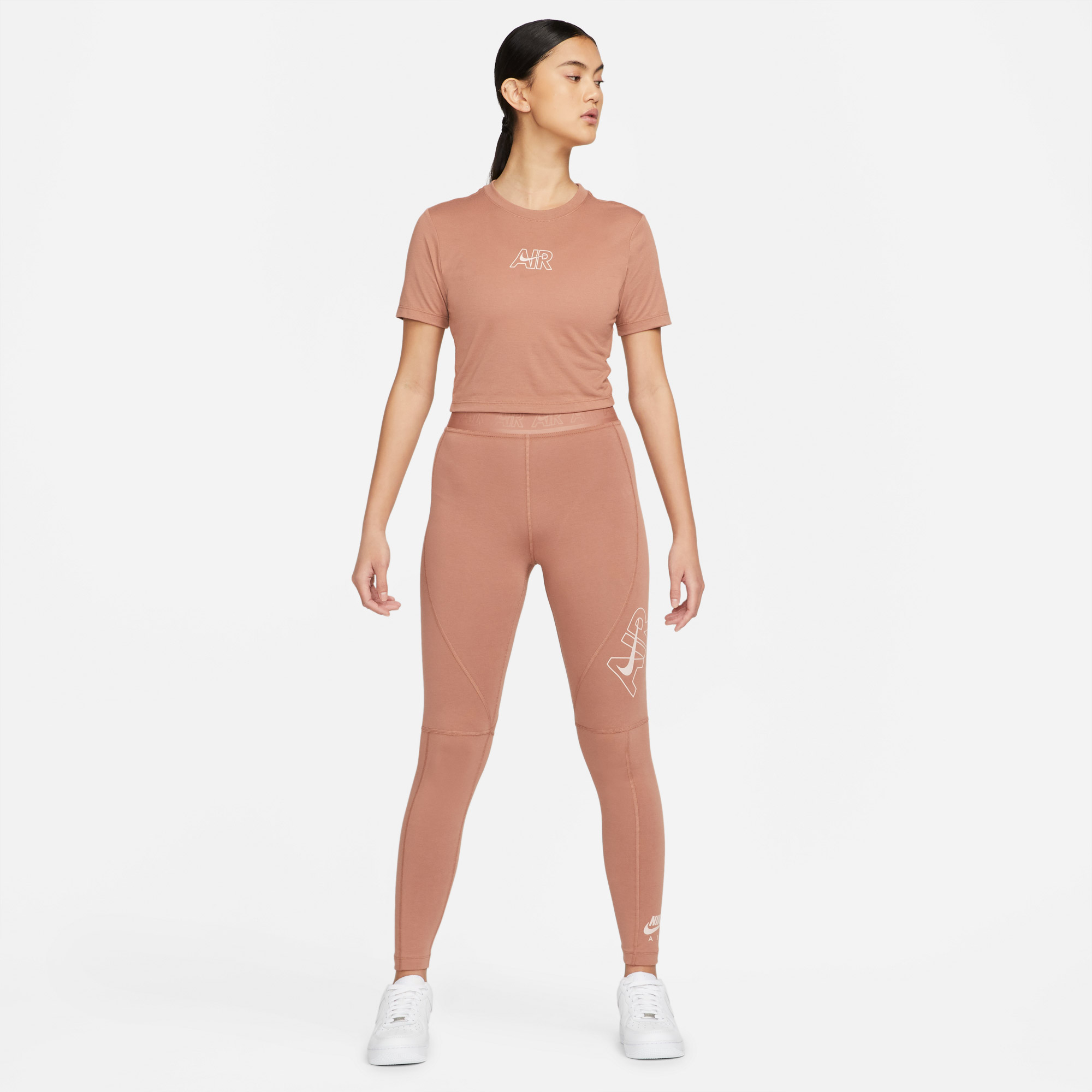 Nike Sportswear Air Crop Kadın Pembe T-Shirt