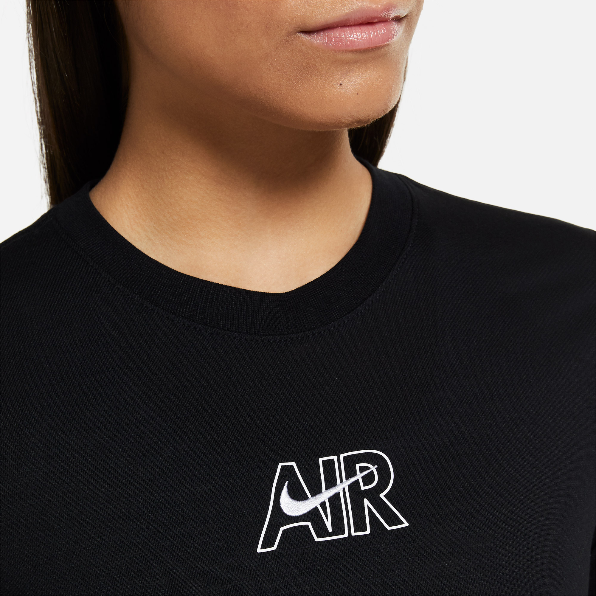 Nike Sportswear Air Crop Kadın Siyah T-Shirt