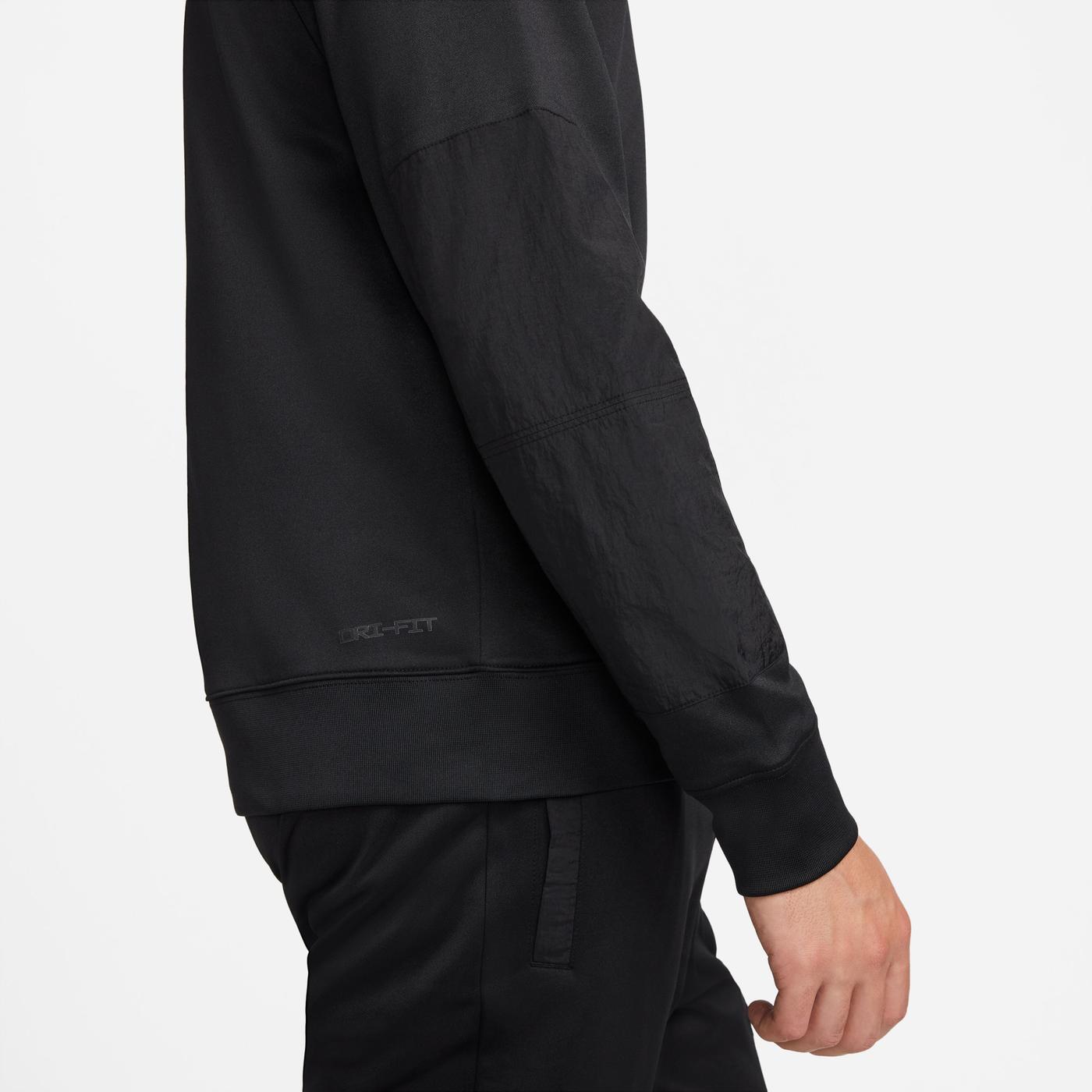Nike Sportswear Dri-FIT Kapüşonlu Erkek Siyah Sweatshirt