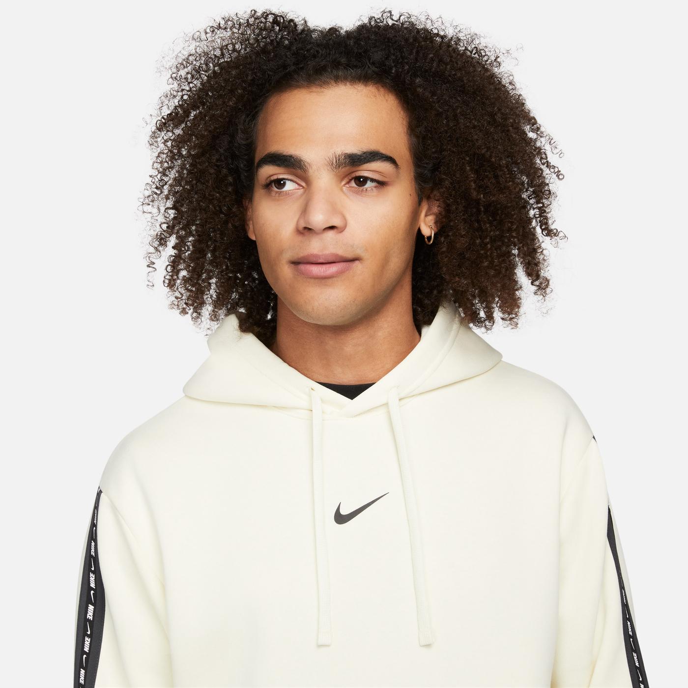 Nike Sportswear Kapüşonlu Erkek Beyaz Sweatshirt