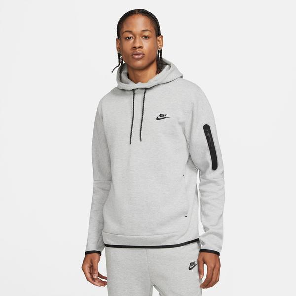 Nike Sportswear Tech Fleece Kapüşonlu Erkek Gri Sweatshirt