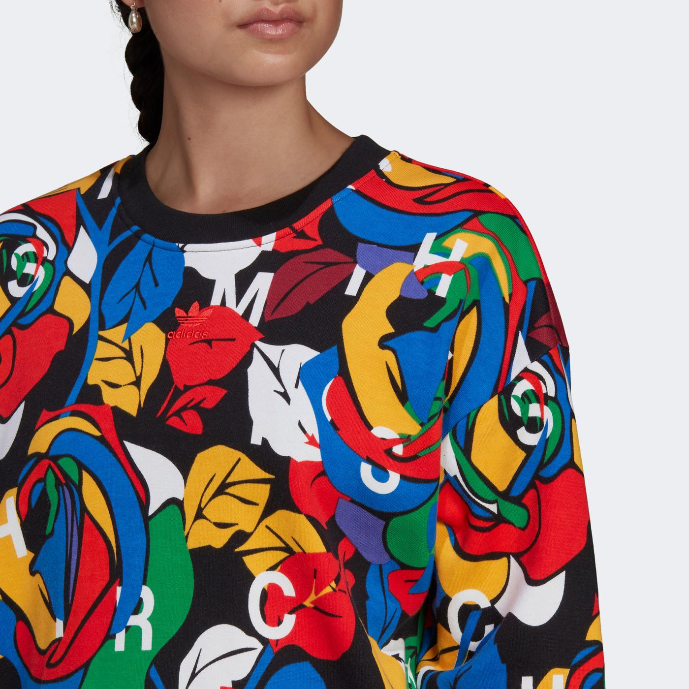 adidas Originals Kadın Renkli Sweatshirt