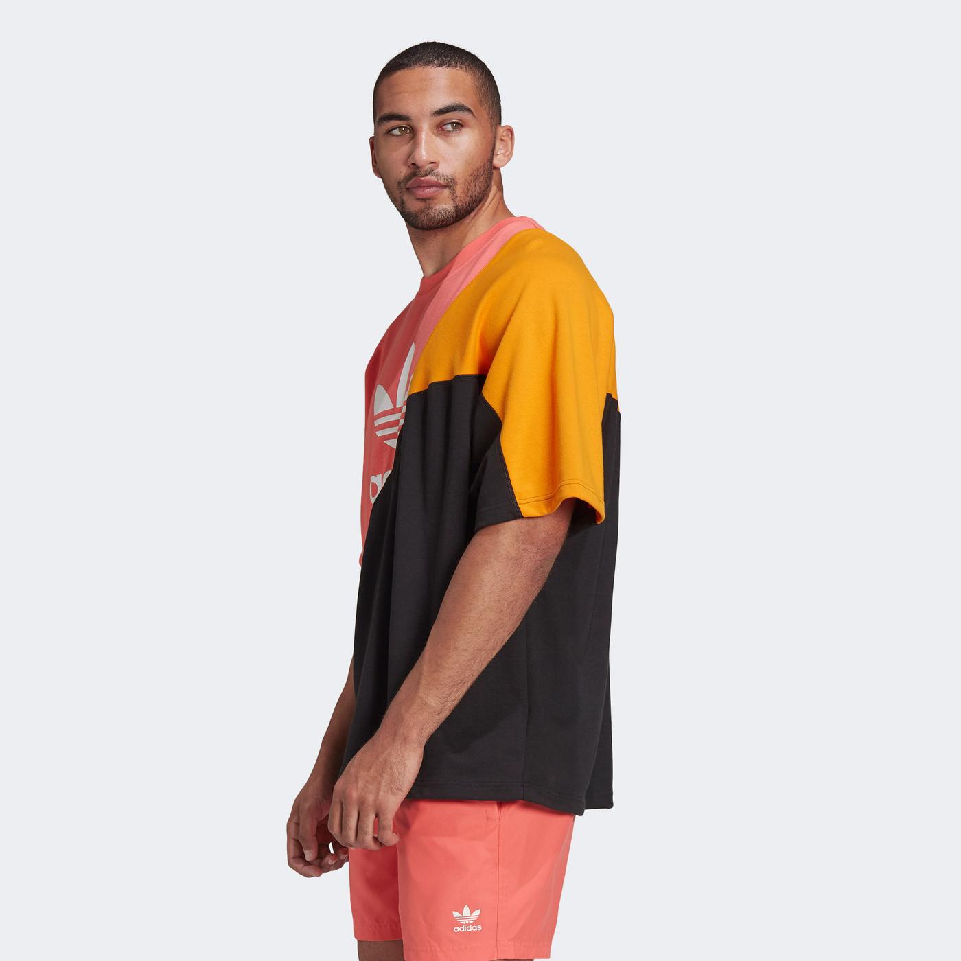 adidas Adicolor Colorblock Erkek Renkli T-Shirt