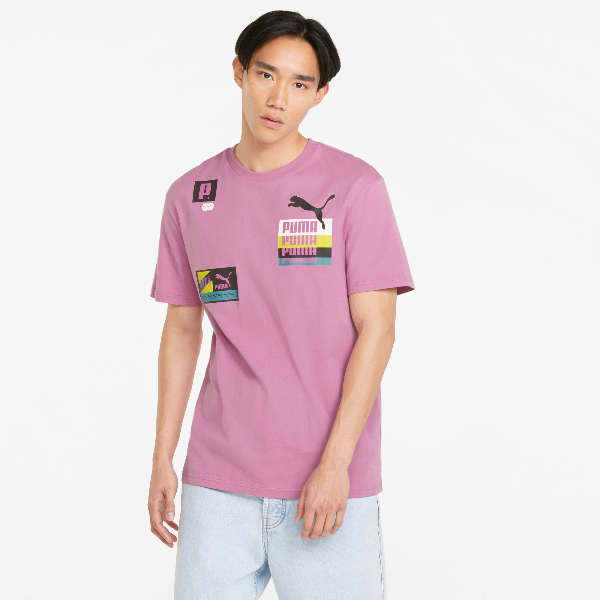Puma Brand Love Multiplacement Erkek Pembe T-Shirt
